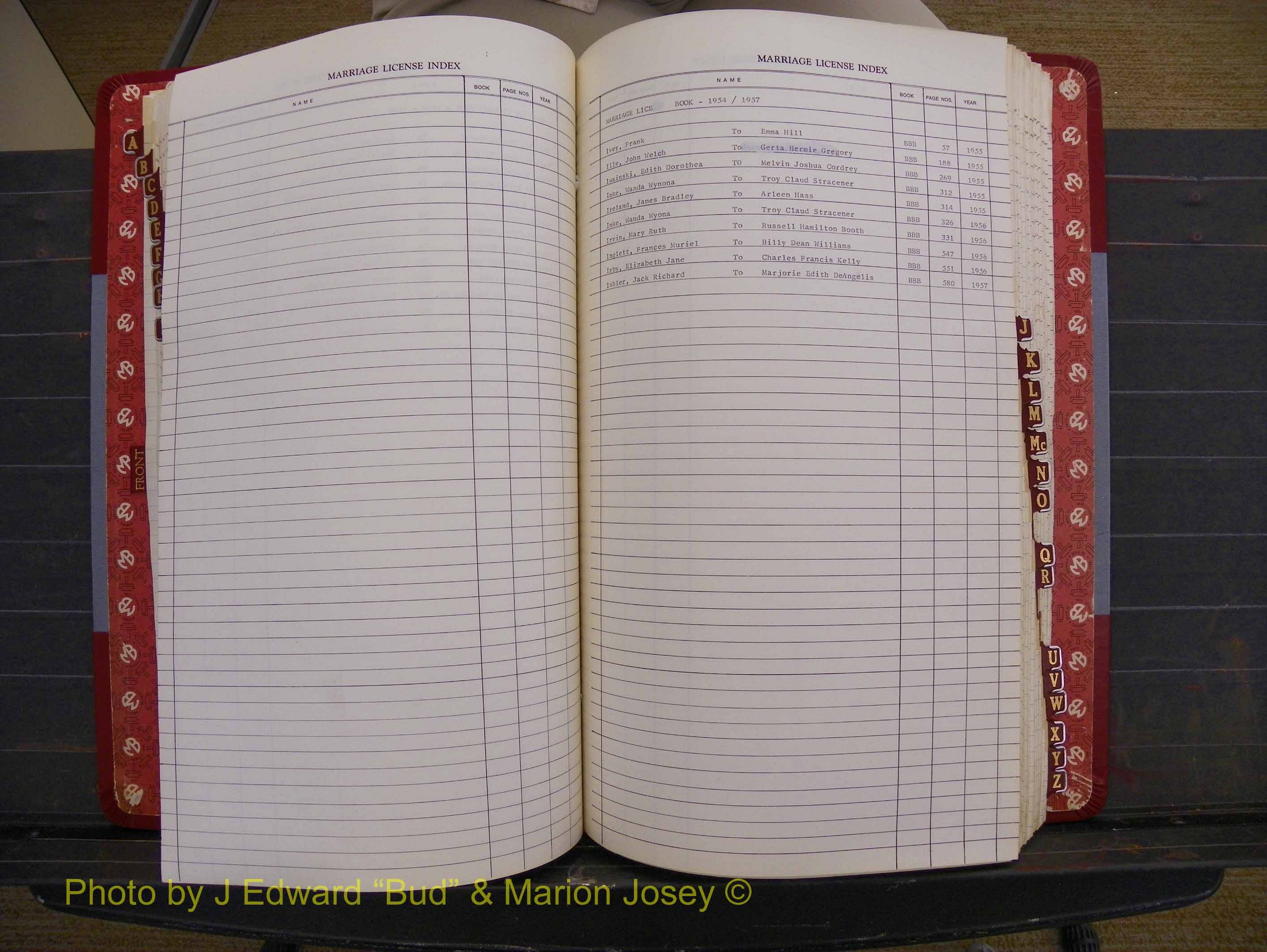 Richmond Marriages 1942-1956, Index I (225).JPG