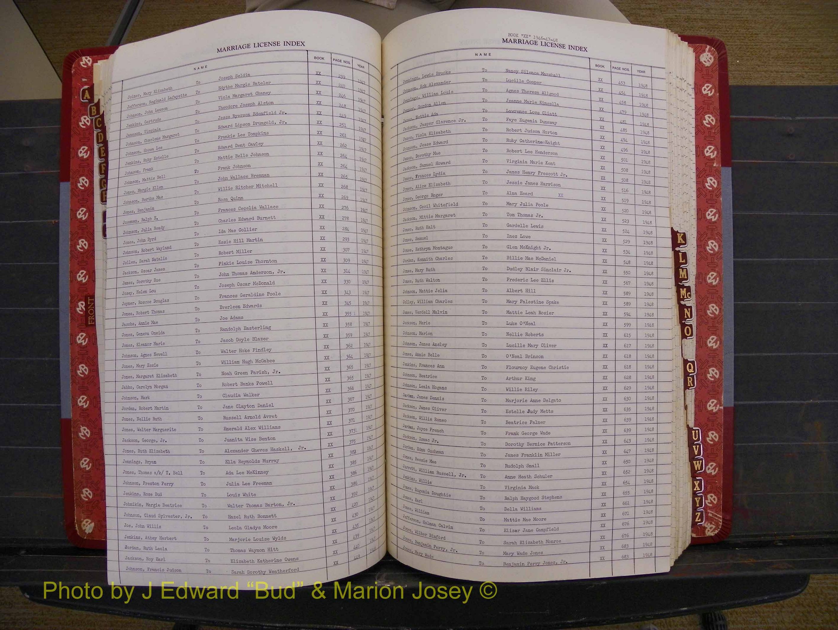 Richmond Marriages 1942-1956, Index J (231).JPG