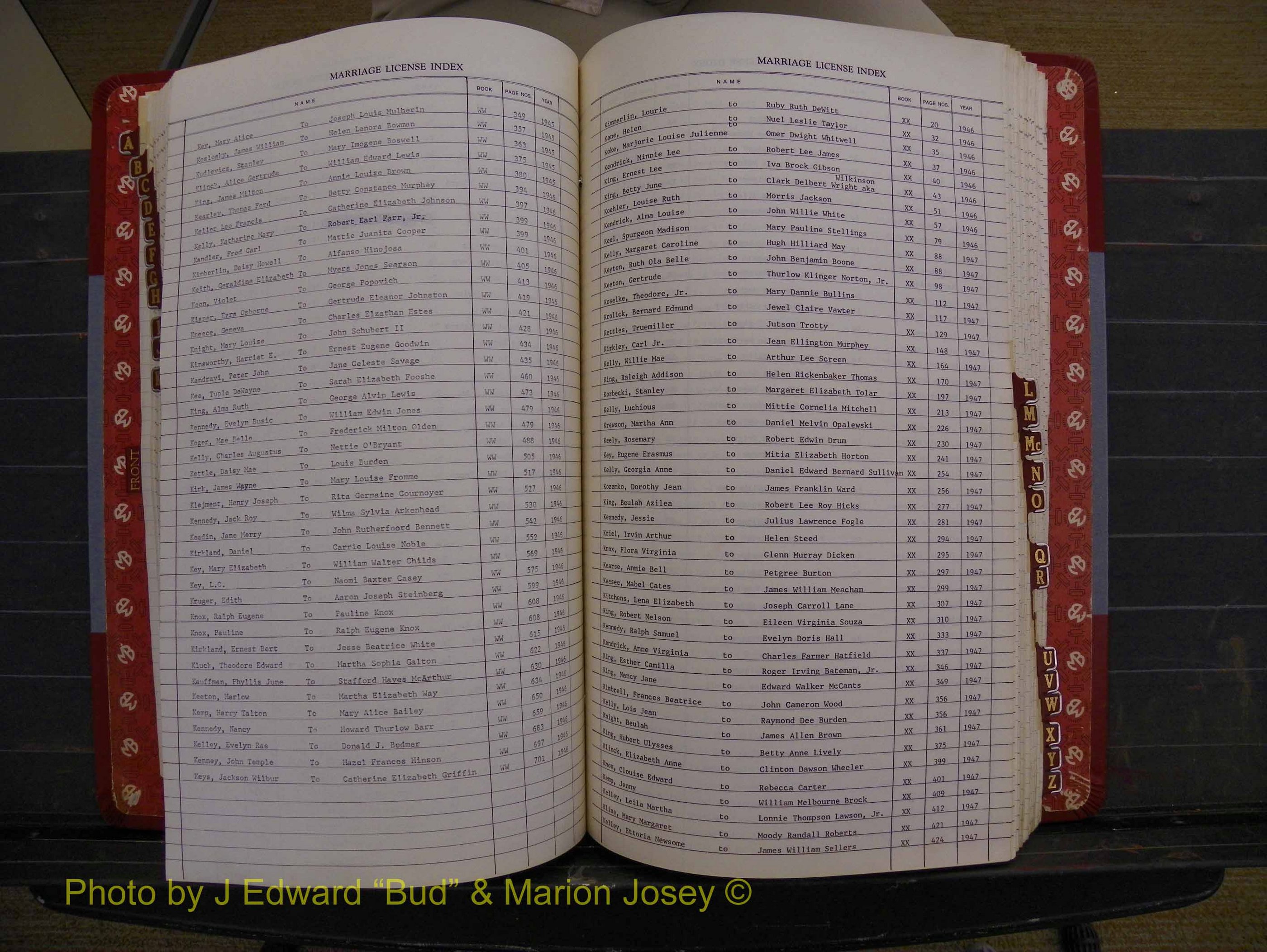 Richmond Marriages 1942-1956, Index K (242).JPG