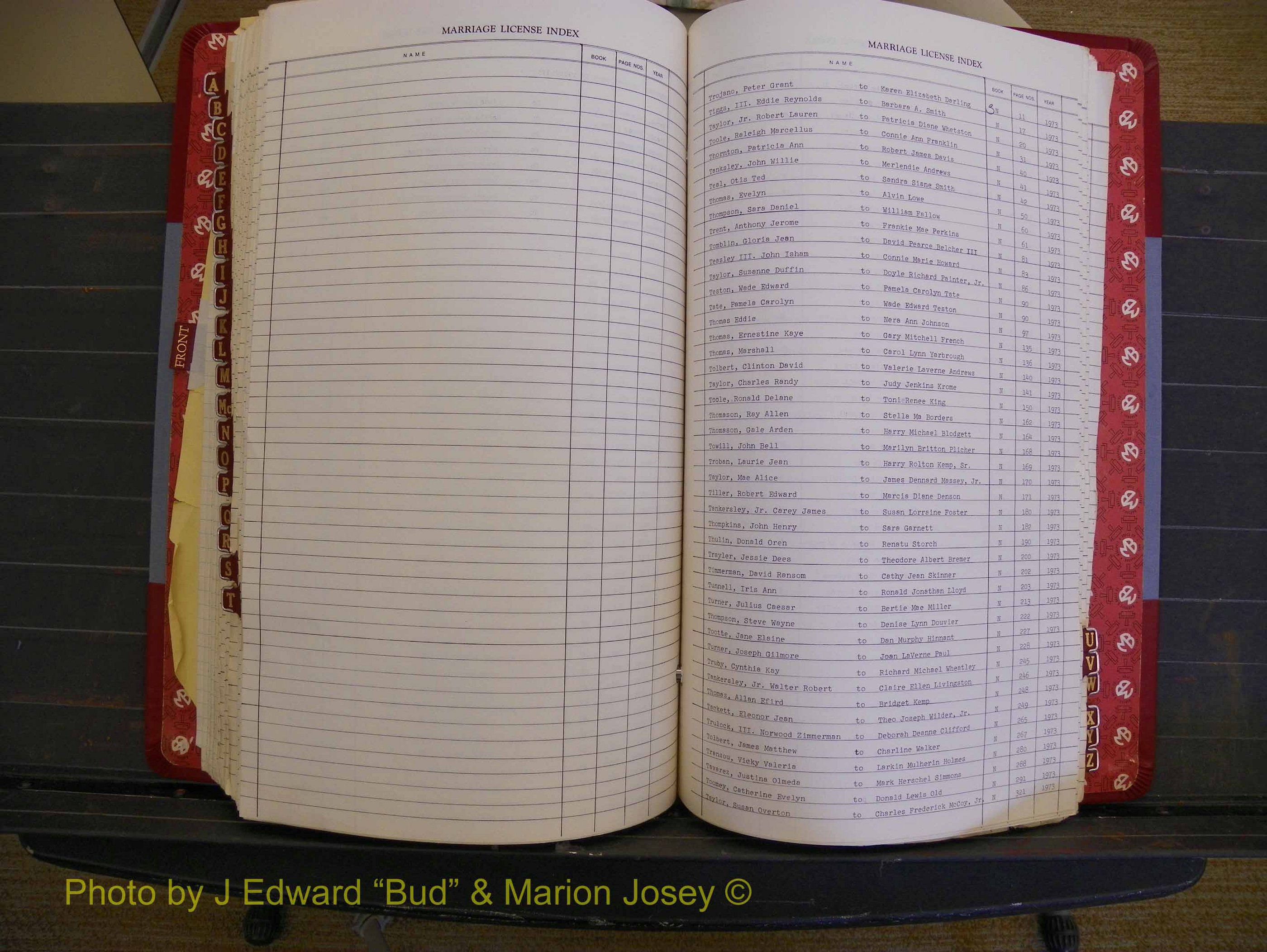 Richmond Marriages 1970-1975, Index T (273).JPG