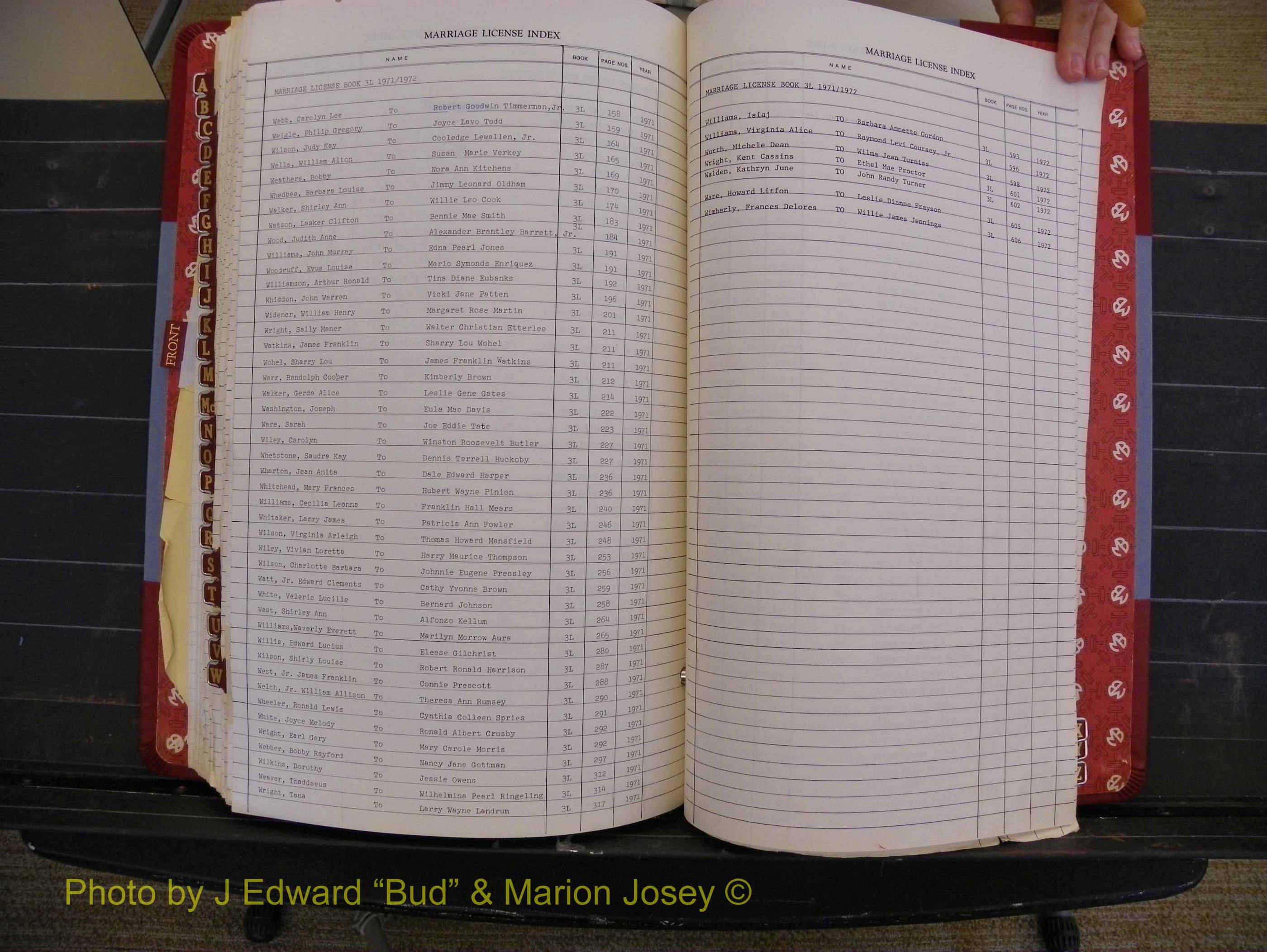 Richmond Marriages 1970-1975, Index W (291).JPG