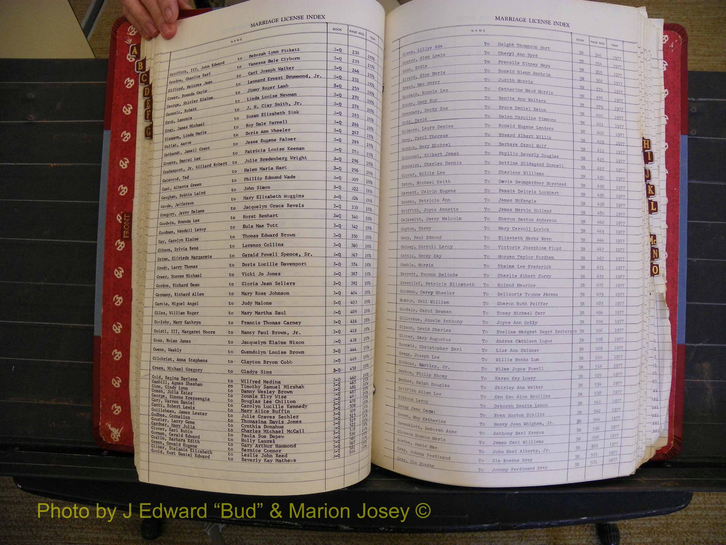 Richmond Marriages 1975-1981, Index G (202).JPG