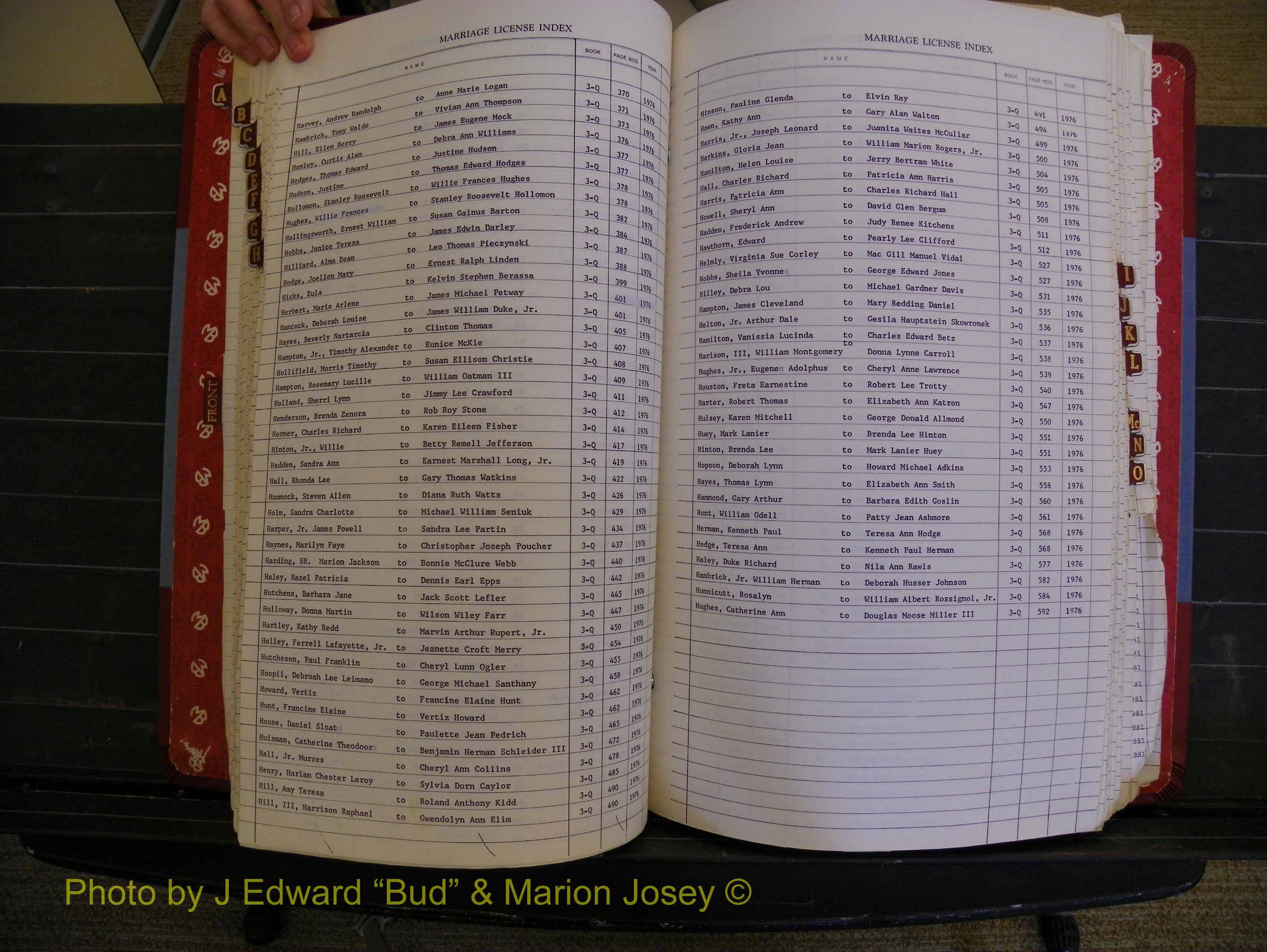 Richmond Marriages 1975-1981, Index H (220).JPG