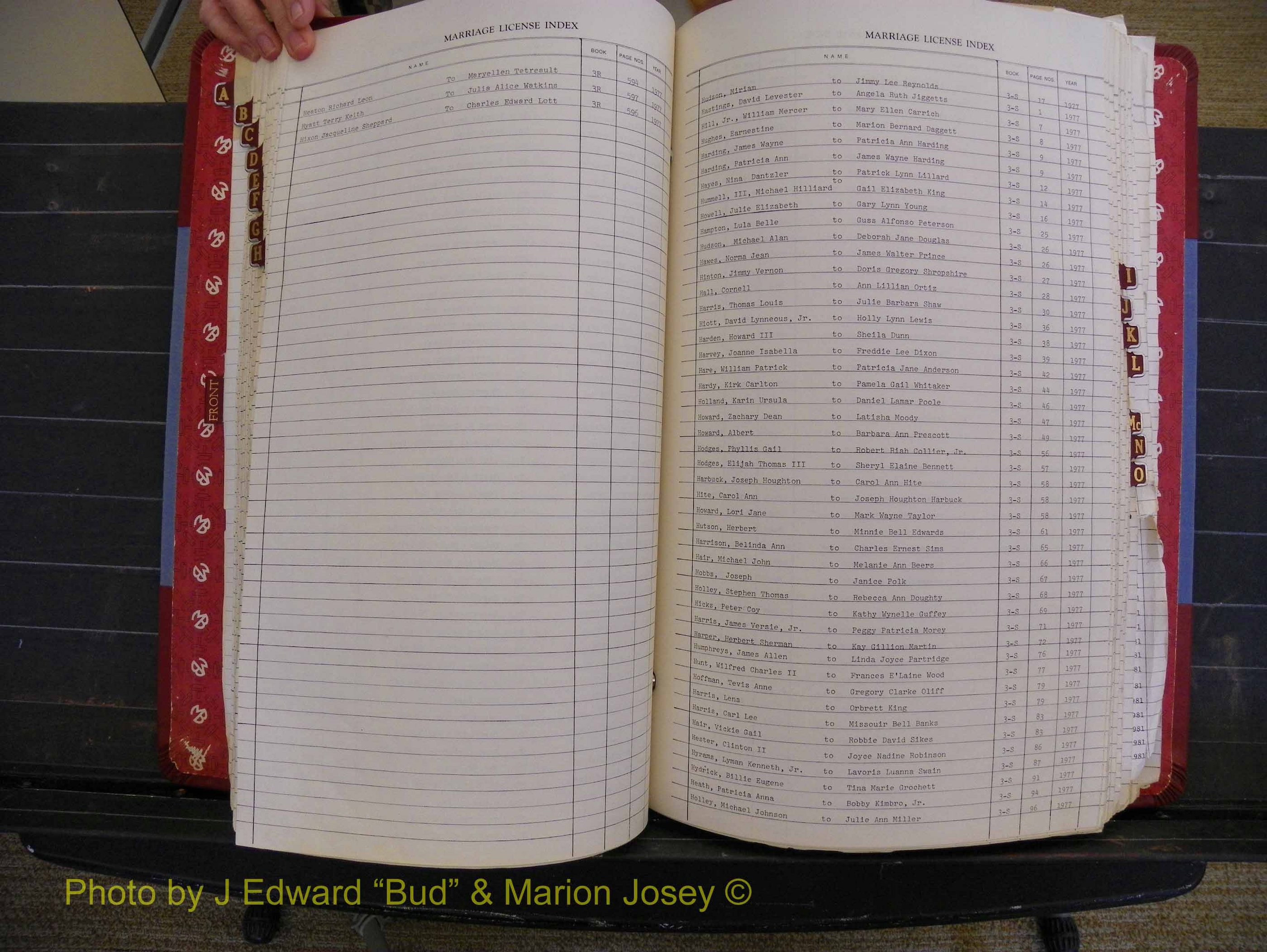 Richmond Marriages 1975-1981, Index H (223).JPG