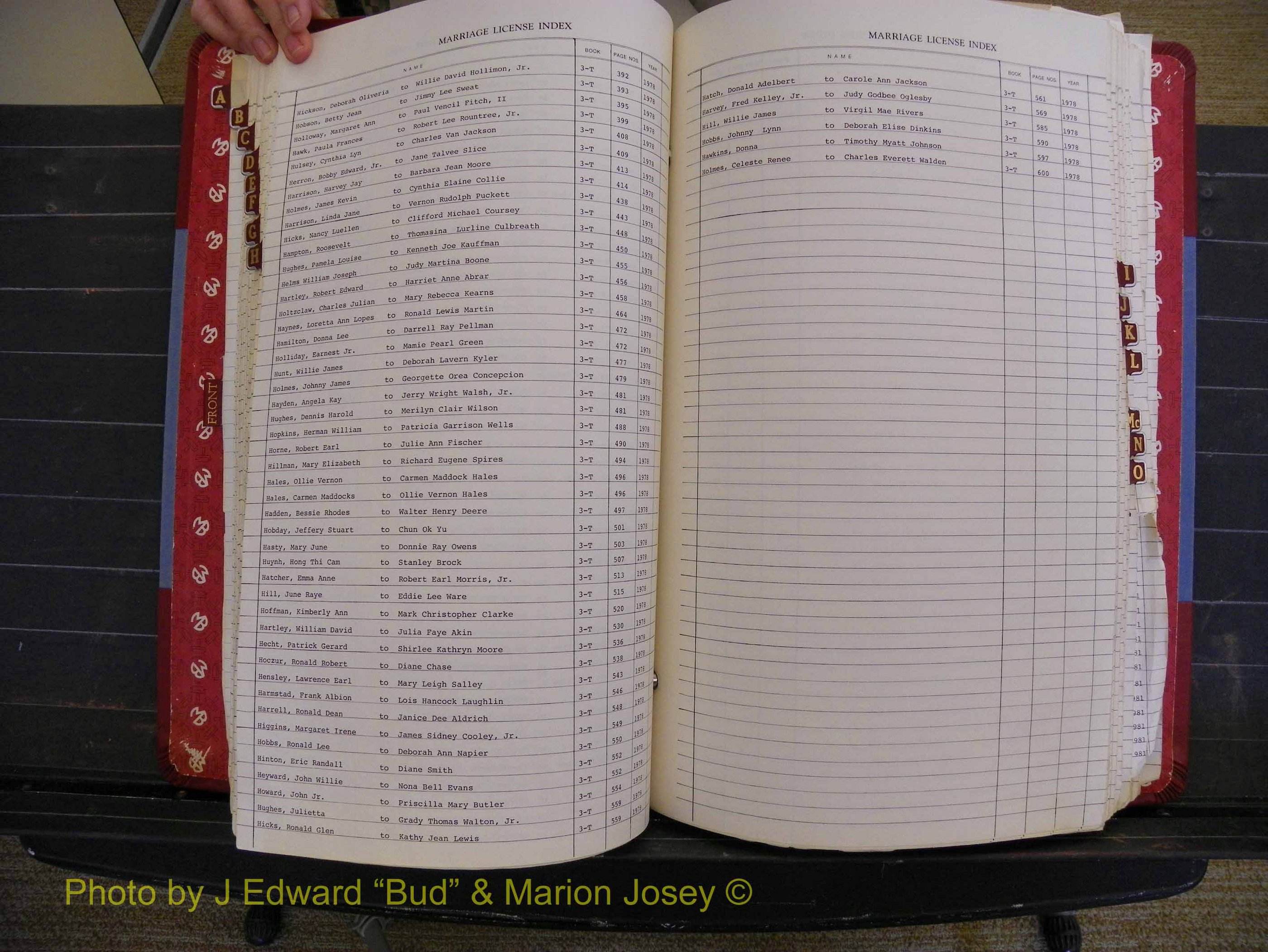 Richmond Marriages 1975-1981, Index H (226).JPG