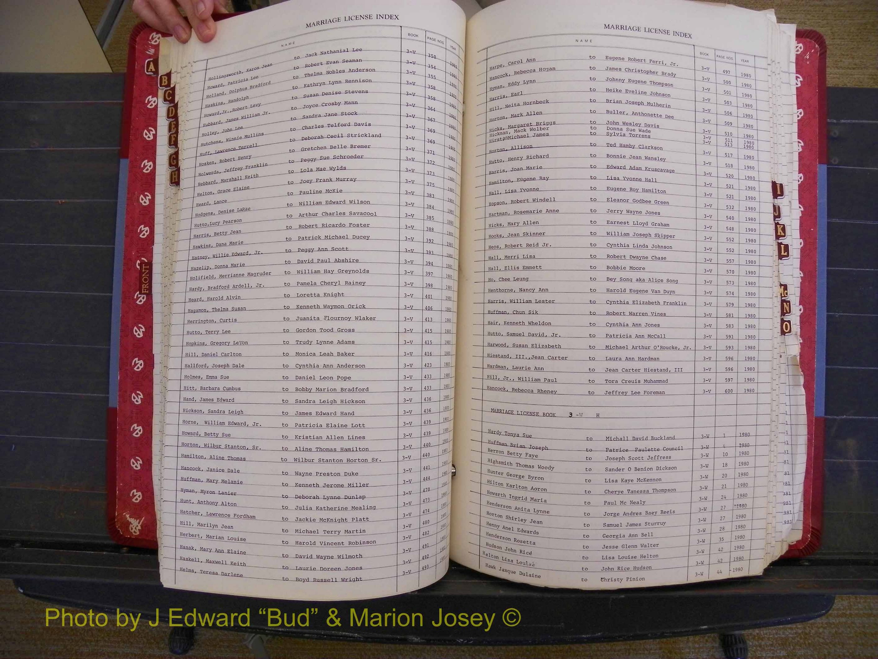 Richmond Marriages 1975-1981, Index H (231).JPG