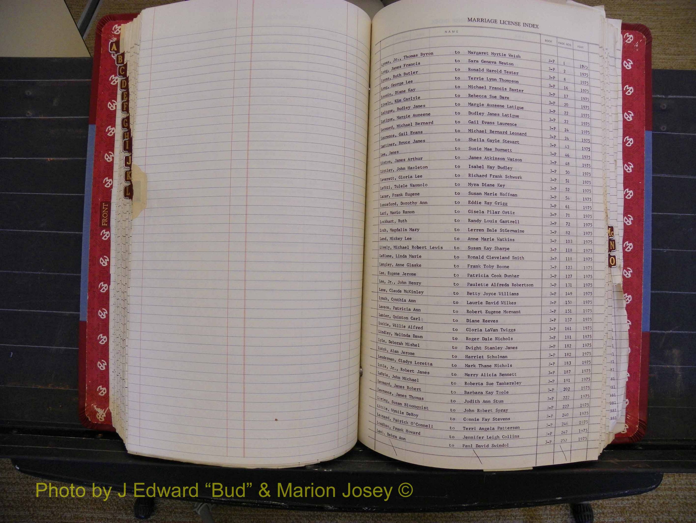 Richmond Marriages 1975-1981, Index L (267).JPG