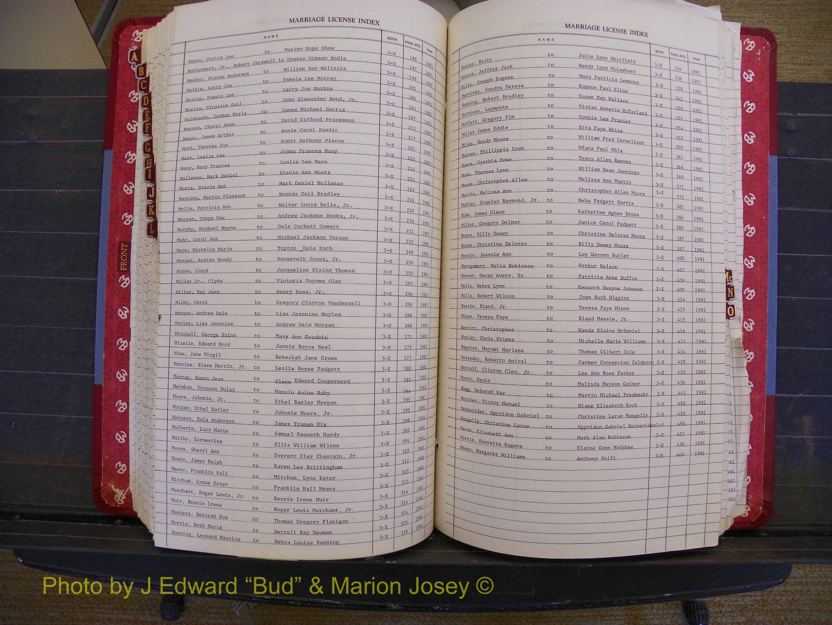 Richmond Marriages 1975-1981, Index M (302).JPG
