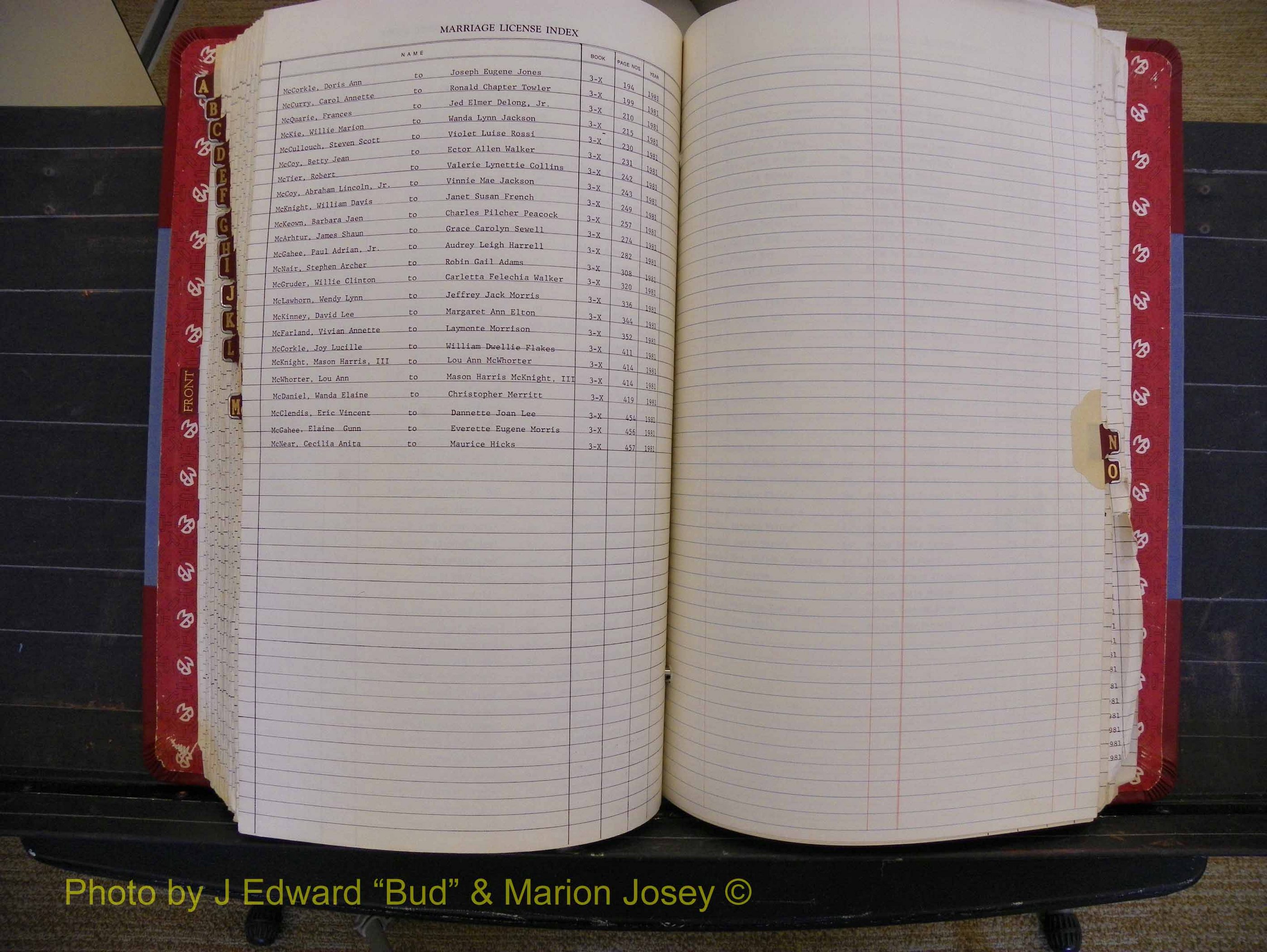 Richmond Marriages 1975-1981, Index Mc (312).JPG