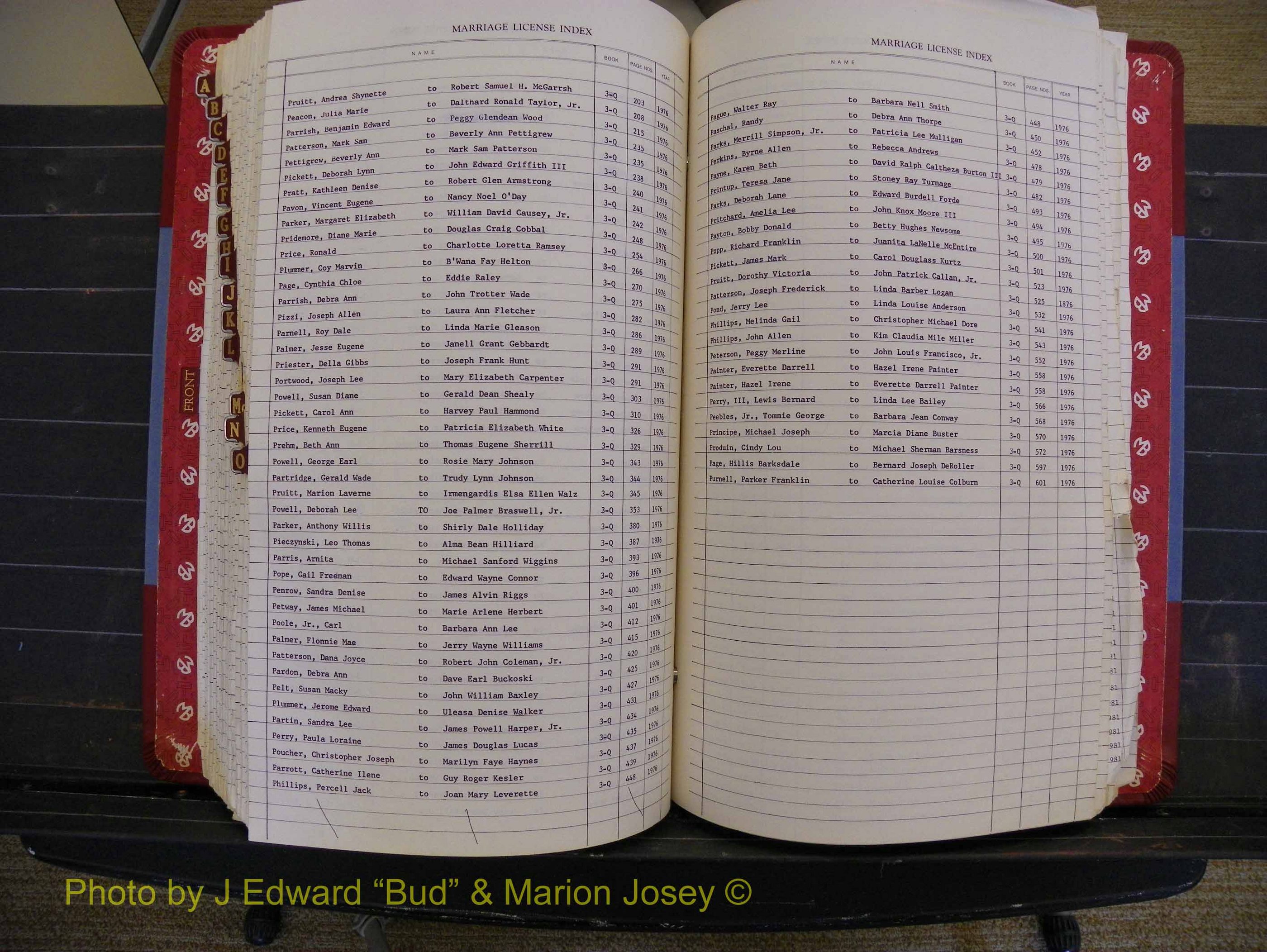 Richmond Marriages 1975-1981, Index P (333).JPG