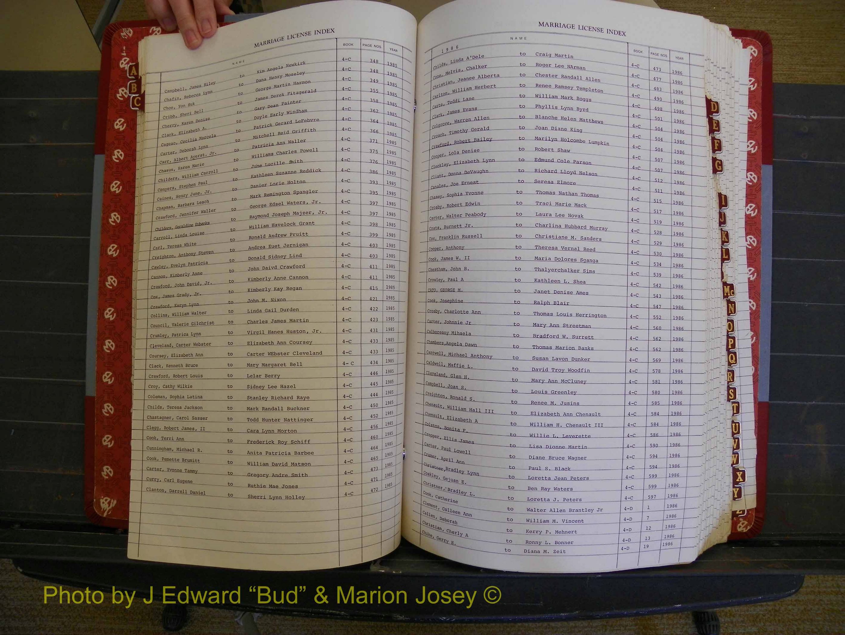 Richmond Marriages 1982-1988, Index C (147).JPG