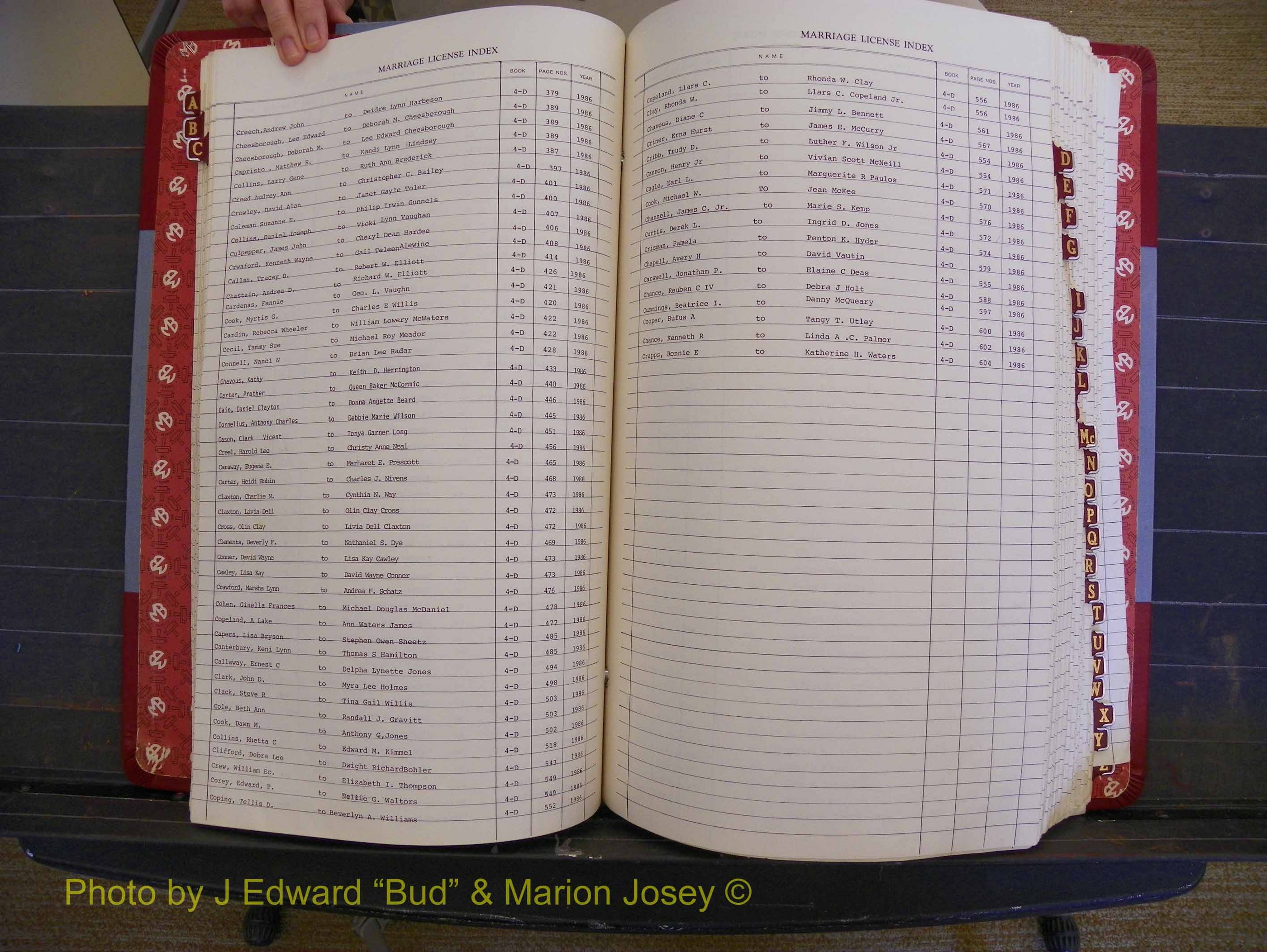 Richmond Marriages 1982-1988, Index C (148).JPG