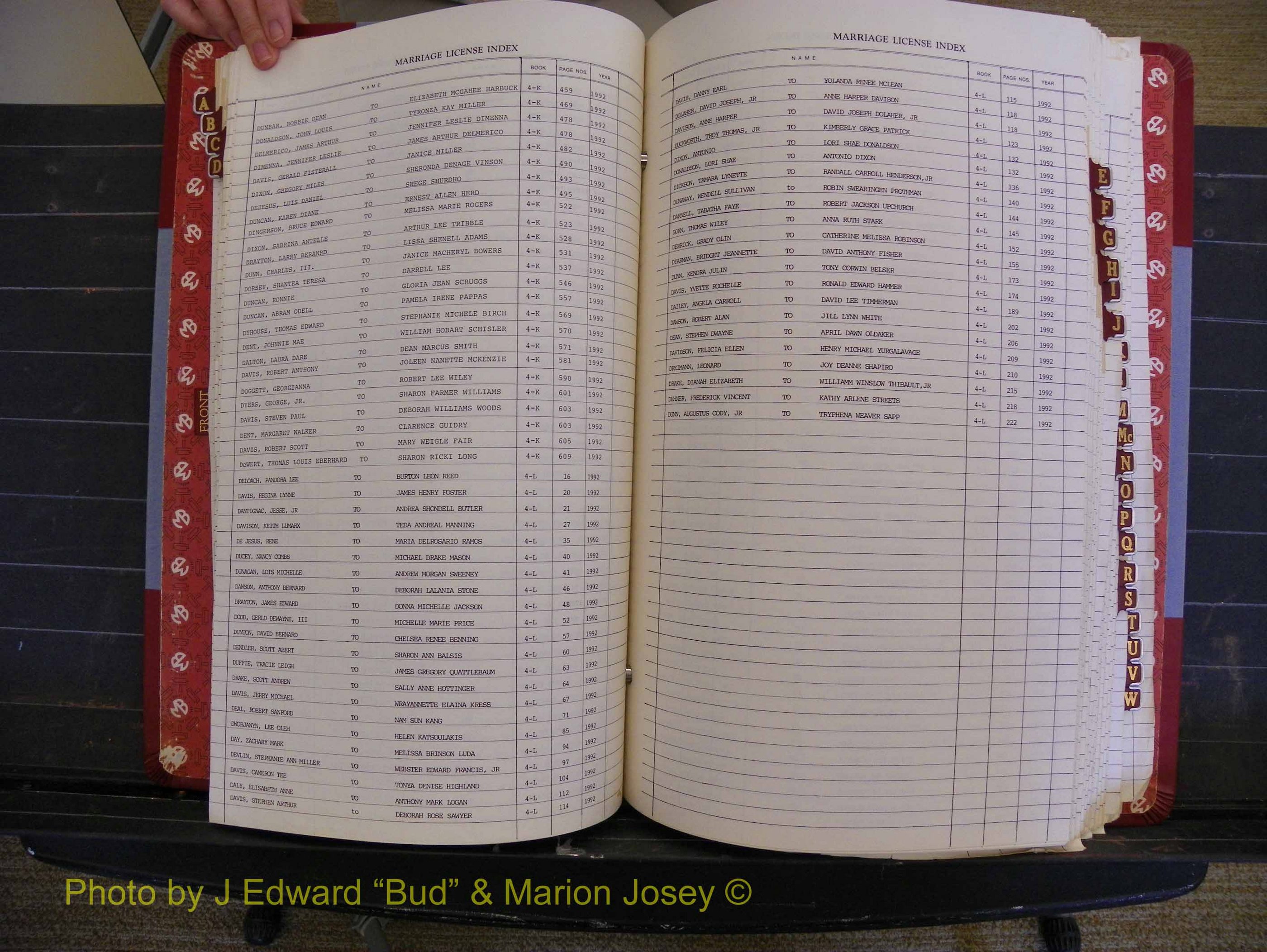 Richmond Marriages 1988-1995, Index D (159).JPG