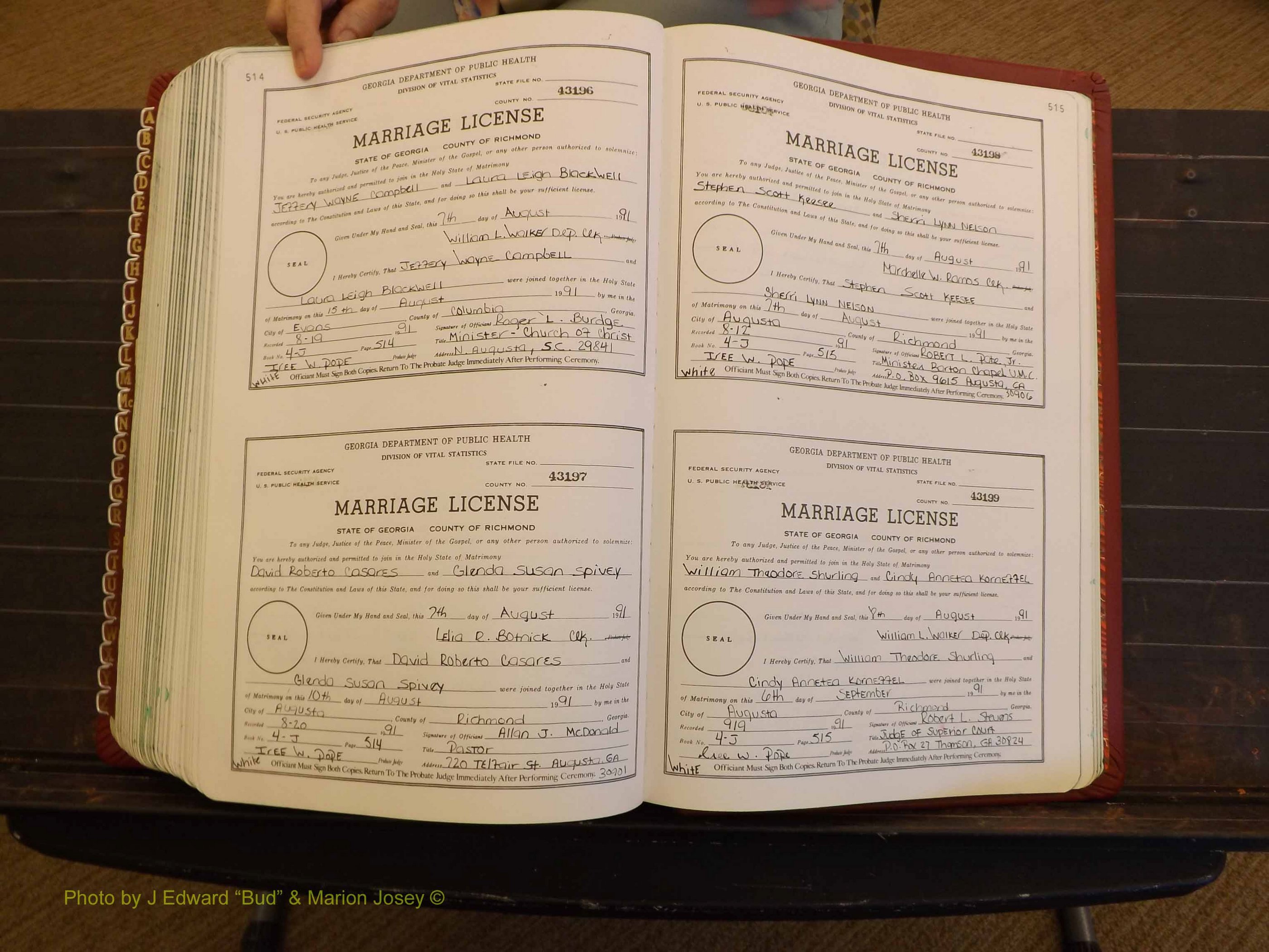 Richmond Marriages, 4J, 1990-1991 P 514-515.JPG