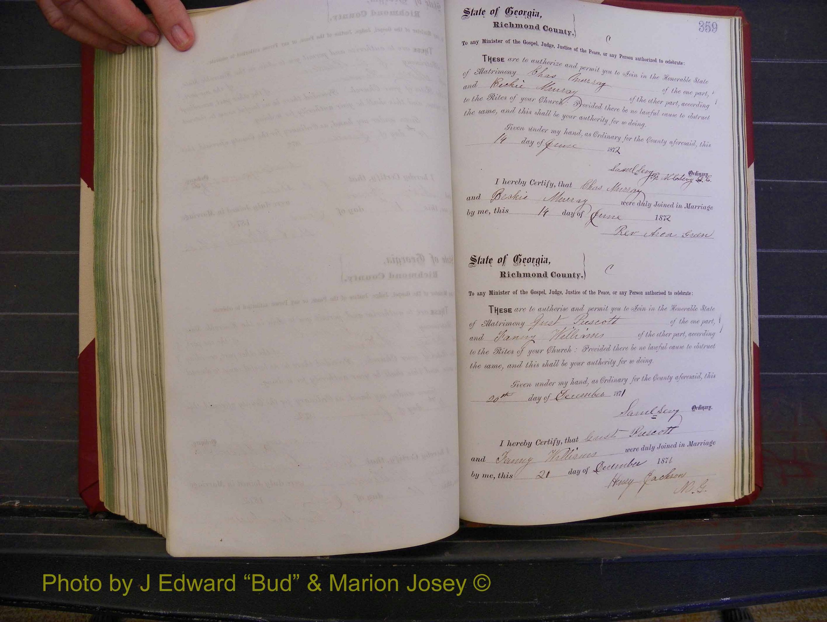 Richmond Marriages, Book G, 1860-1872 P 359.JPG