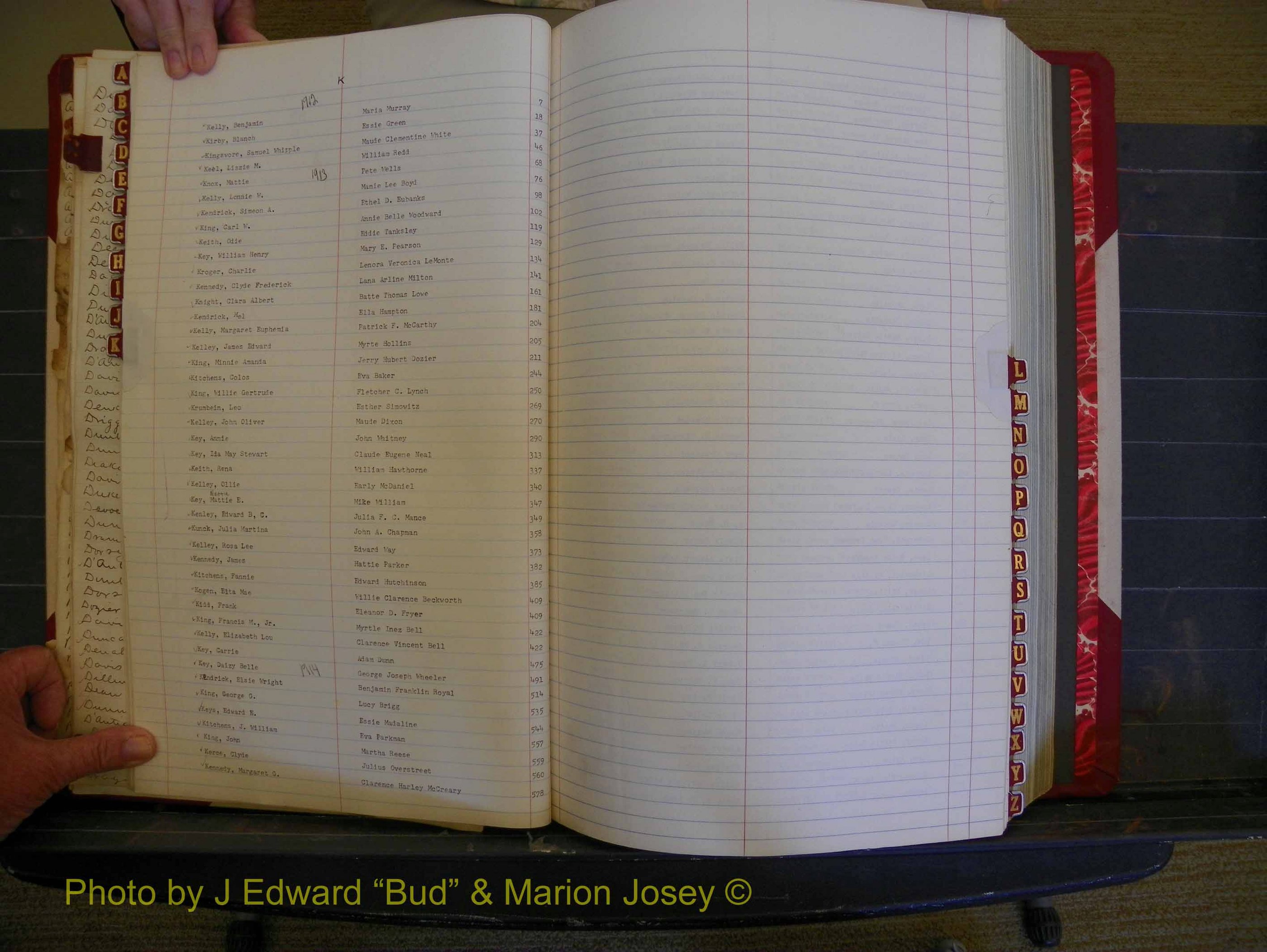 Richmond Marriages, Book HH, 1912-1914 Index K (129).JPG