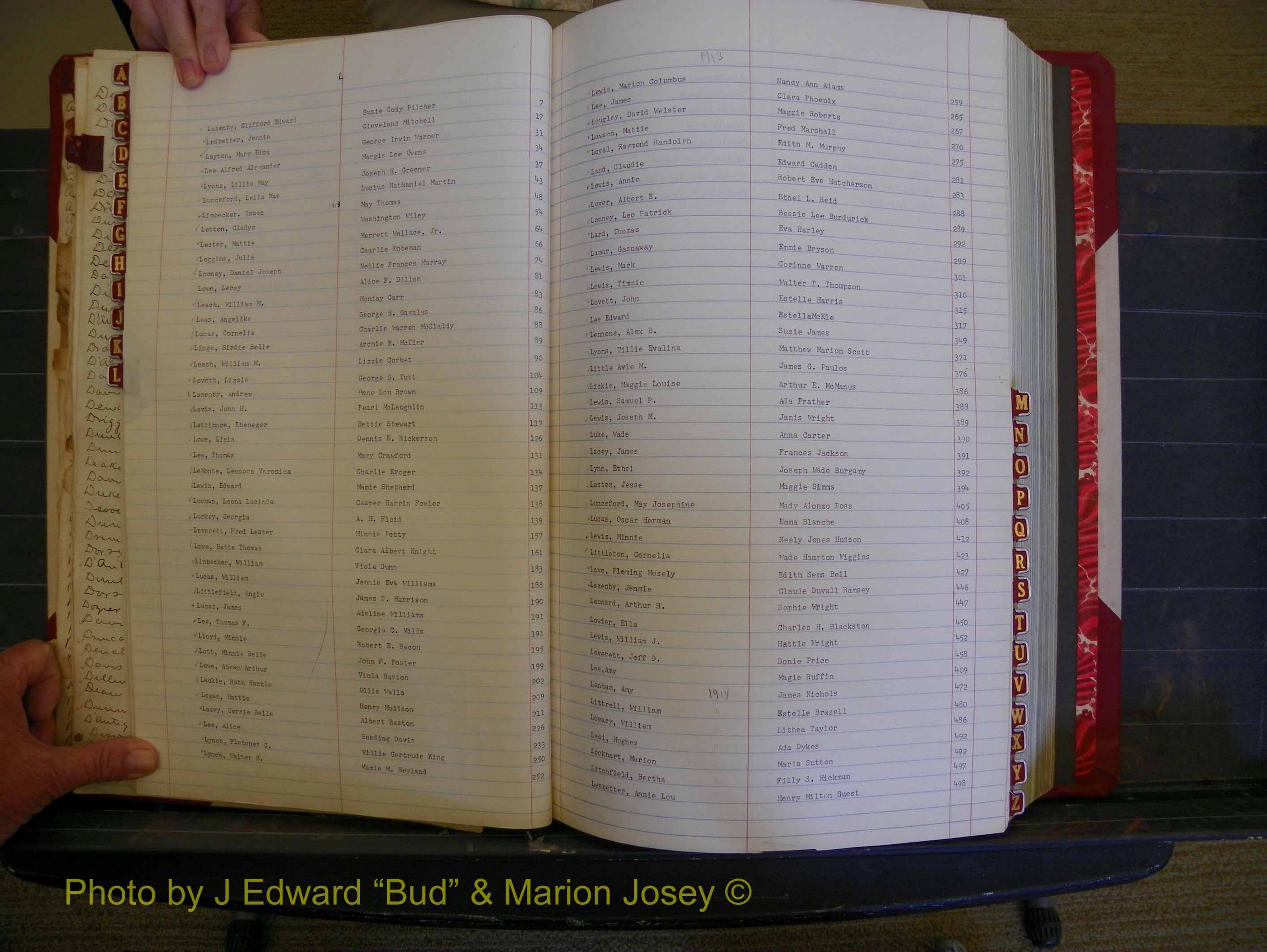Richmond Marriages, Book HH, 1912-1914 Index L (130).JPG