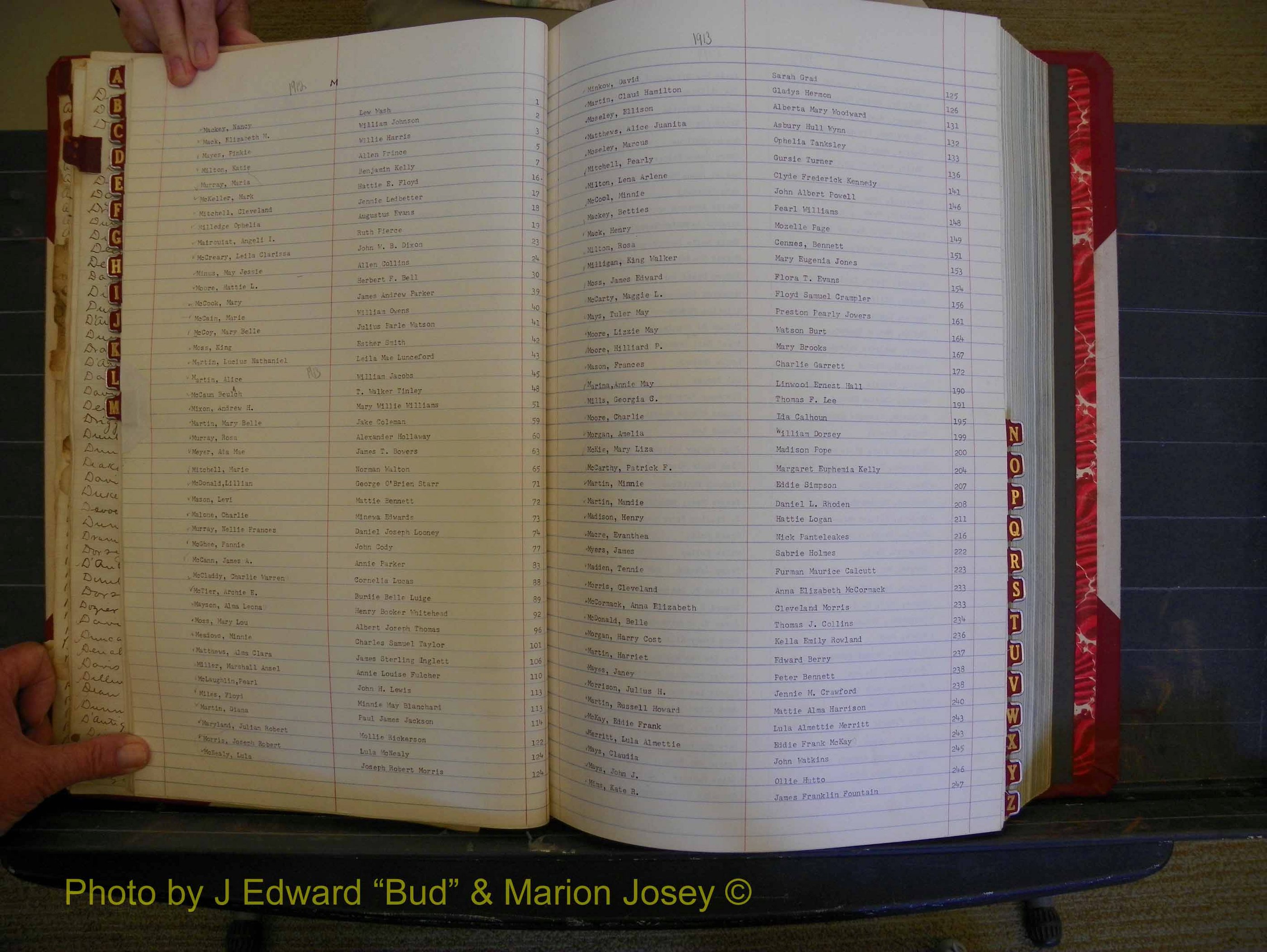 Richmond Marriages, Book HH, 1912-1914 Index M (132).JPG