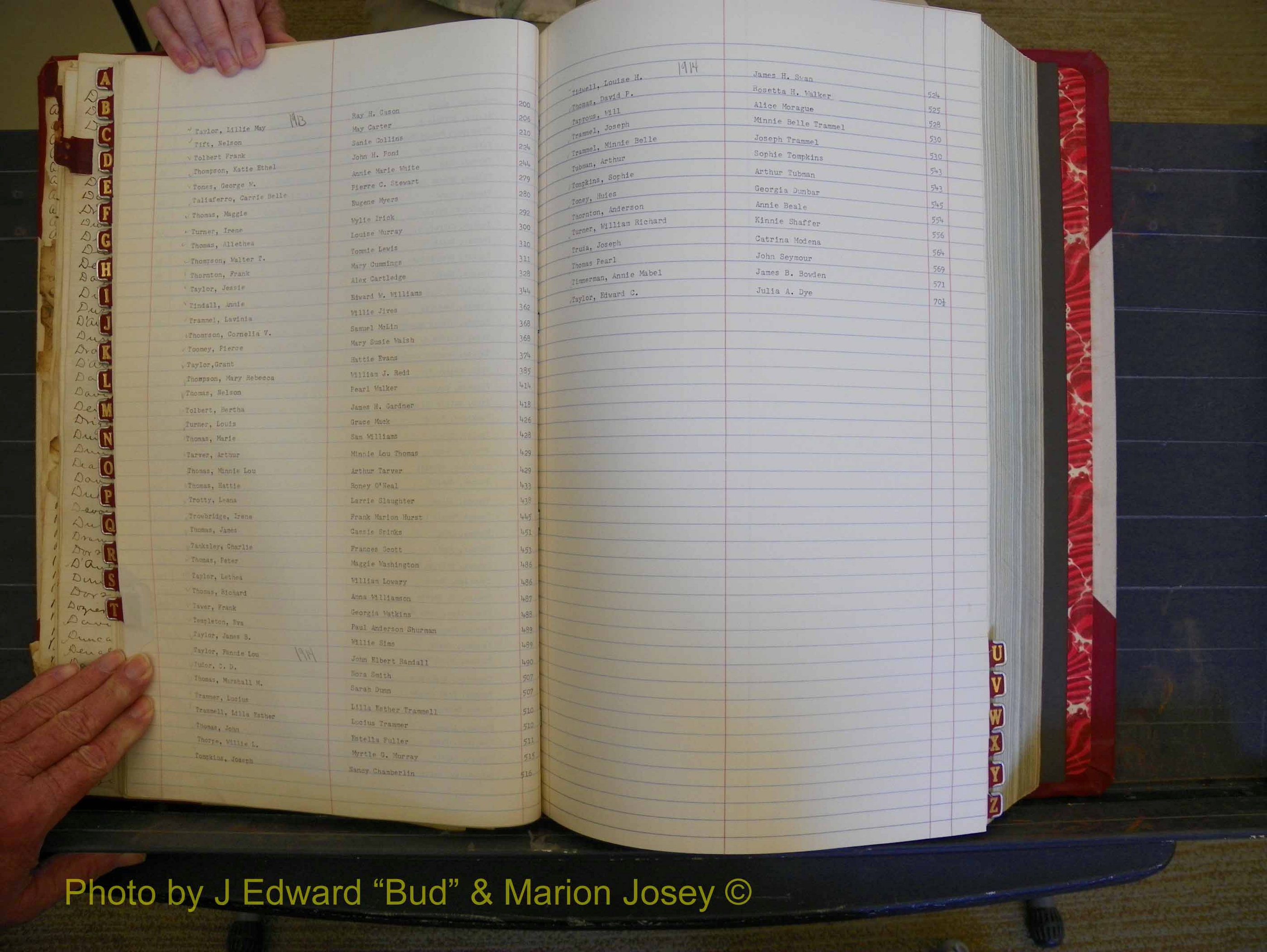 Richmond Marriages, Book HH, 1912-1914 Index T (144).JPG