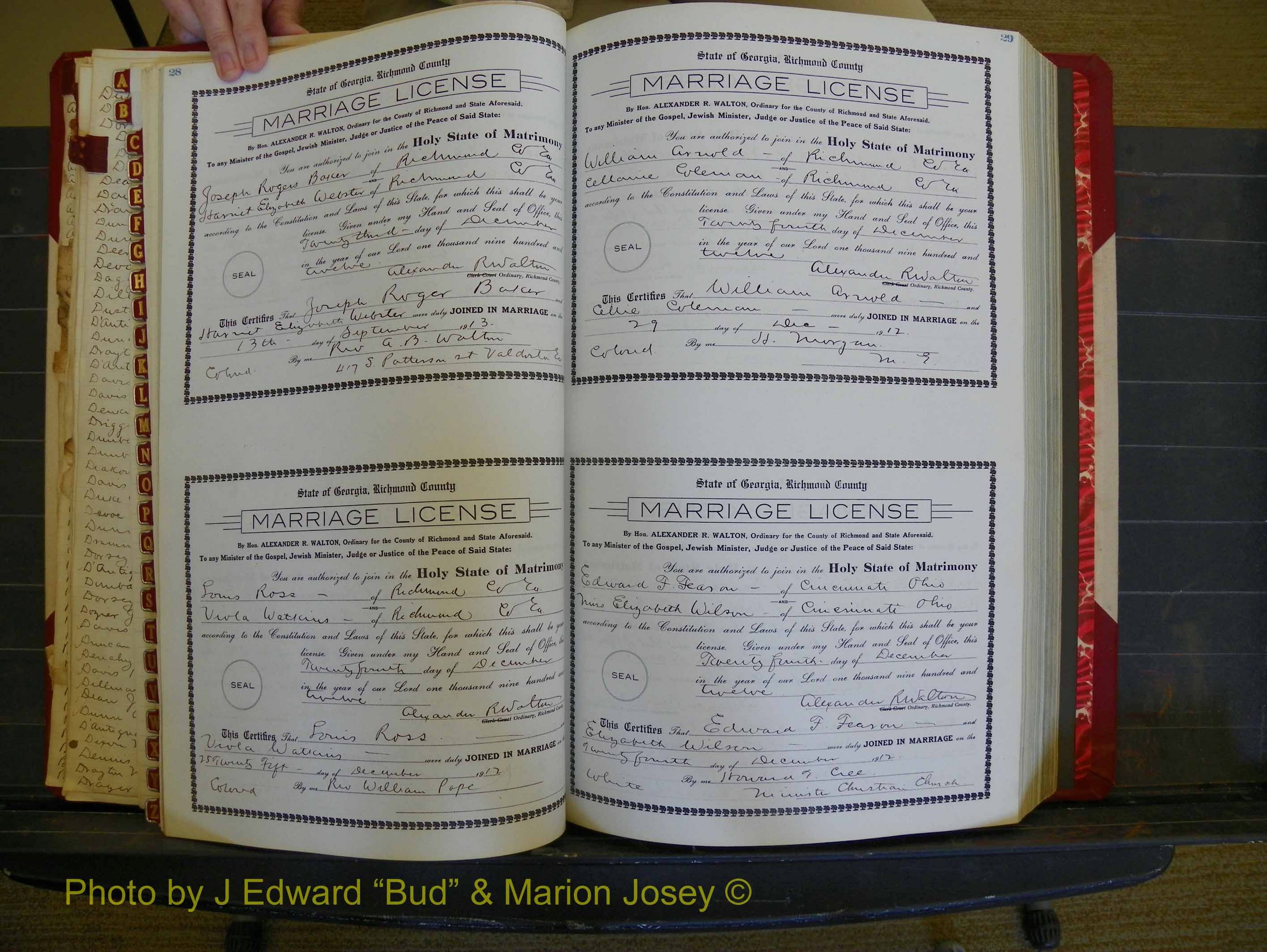 Richmond Marriages, Book HH, 1912-1914 P 028-029.JPG