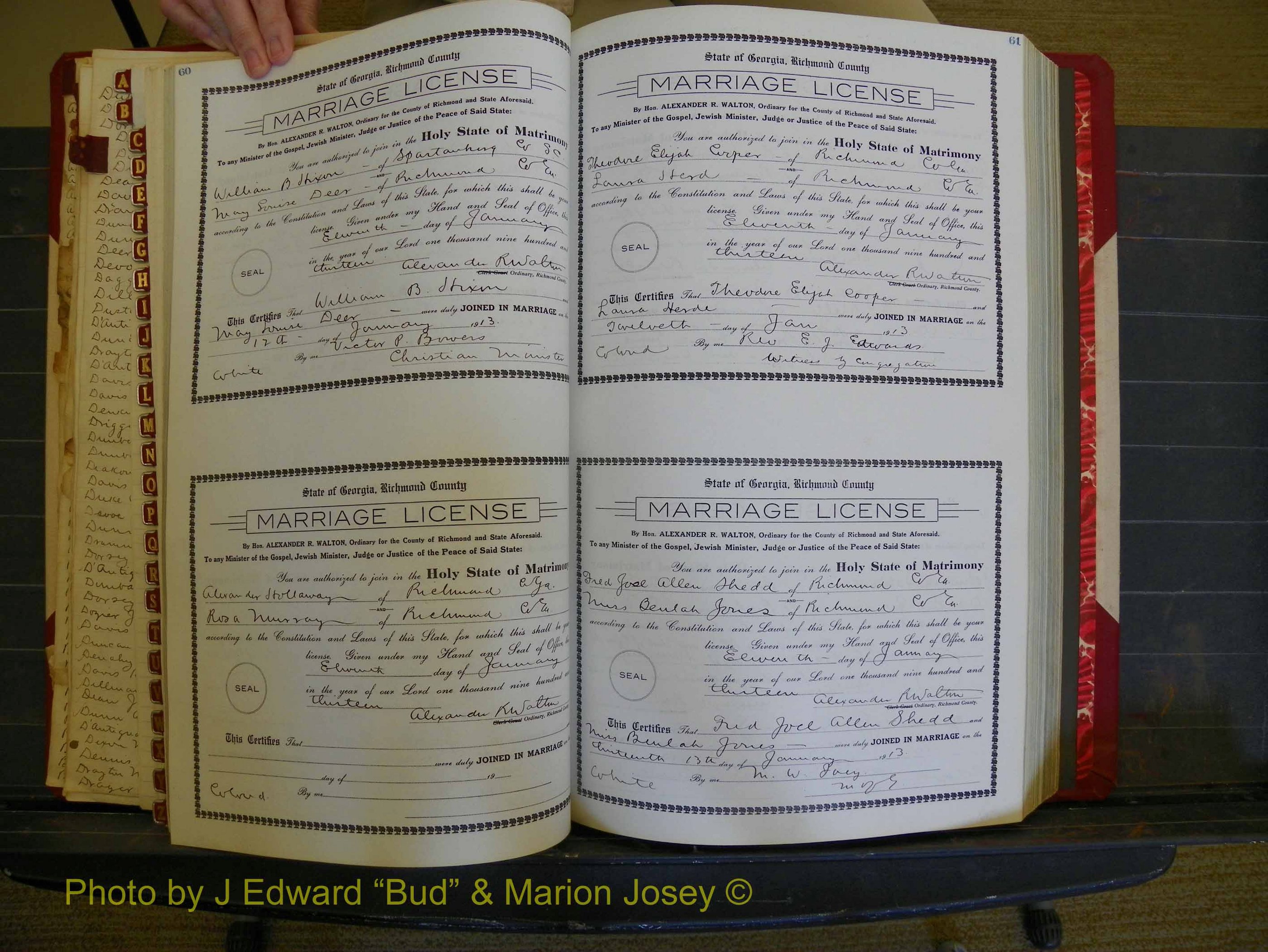 Richmond Marriages, Book HH, 1912-1914 P 060-061.JPG