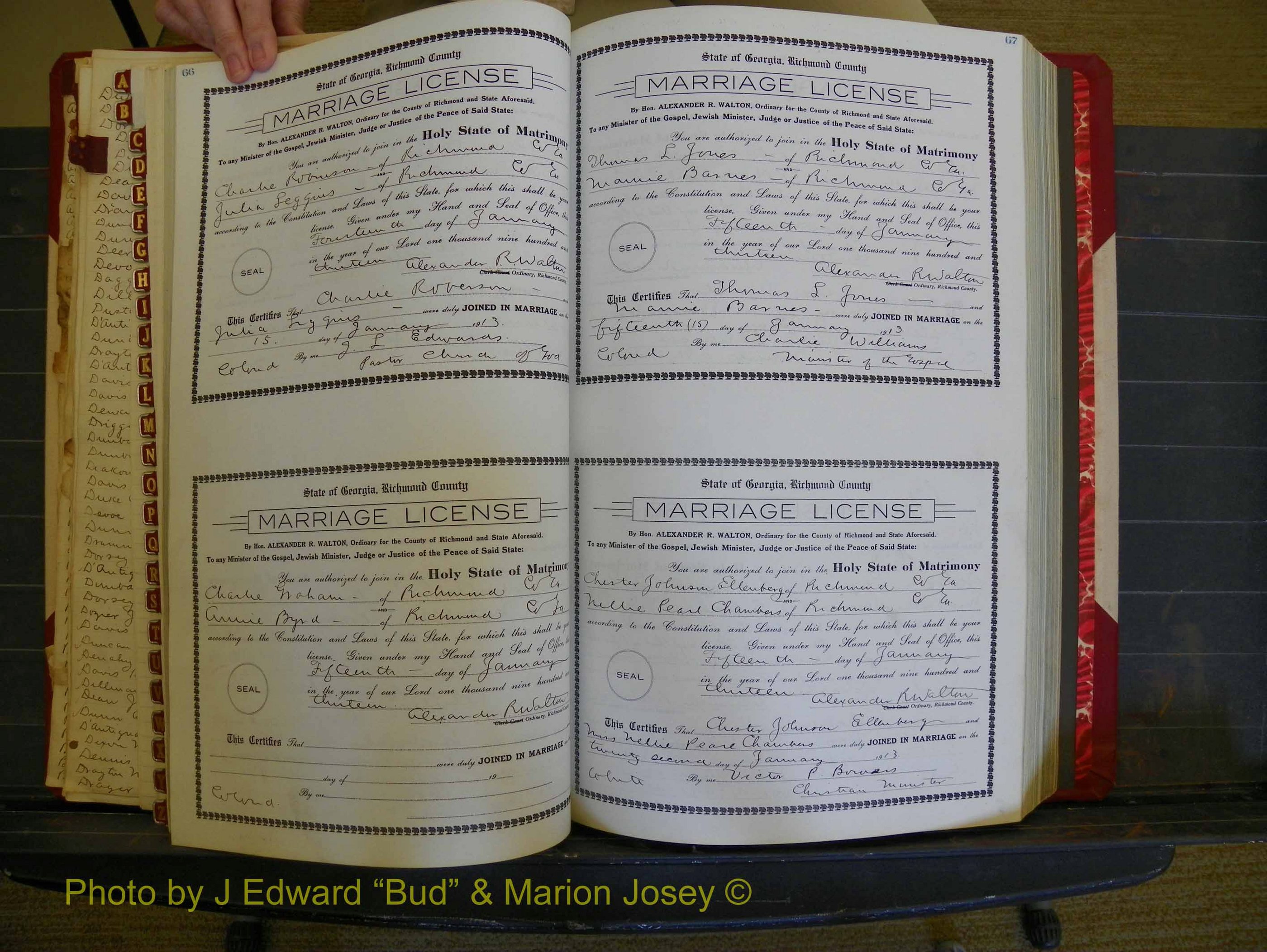 Richmond Marriages, Book HH, 1912-1914 P 066-067.JPG