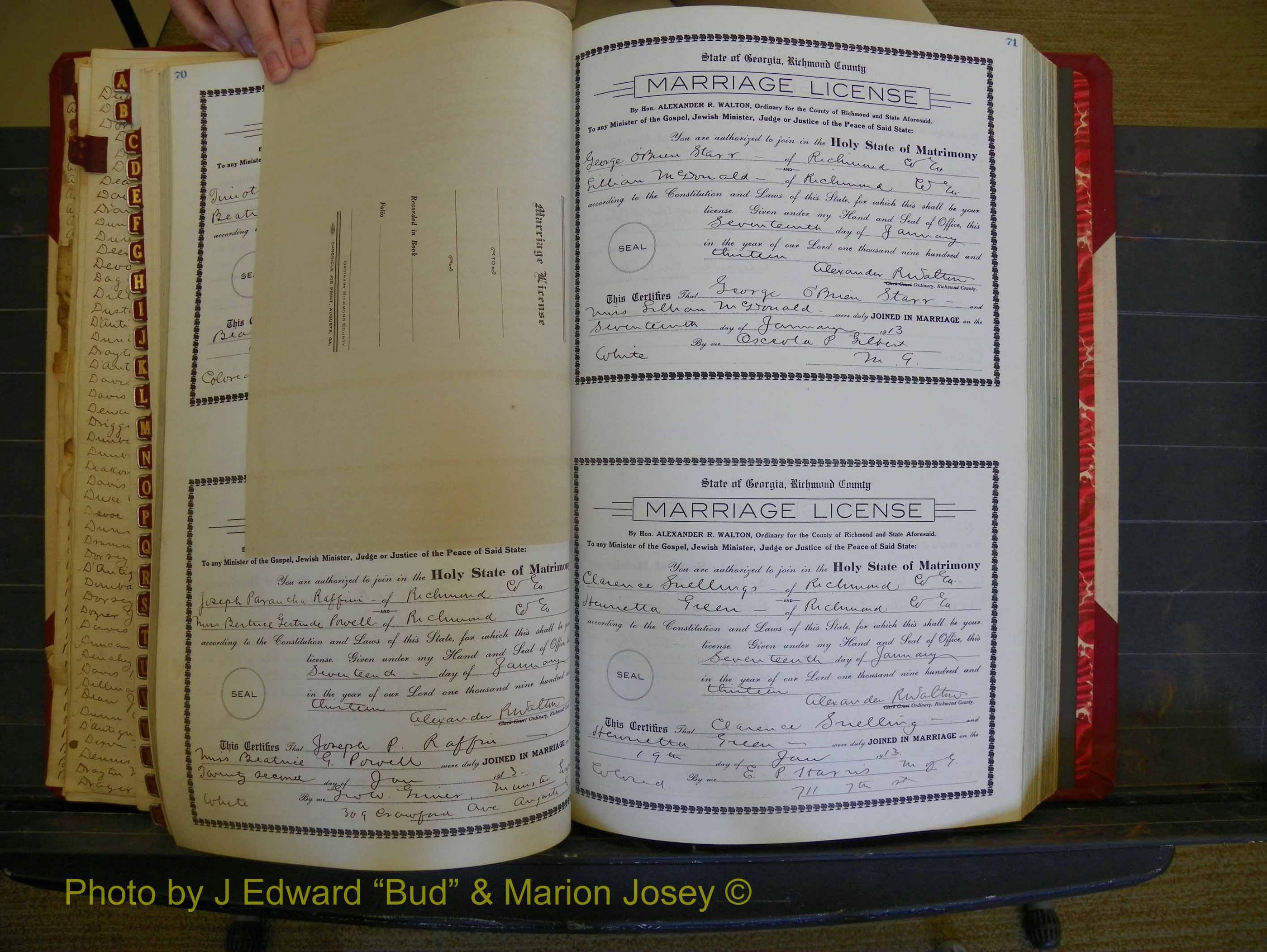 Richmond Marriages, Book HH, 1912-1914 P 070a-071a.JPG