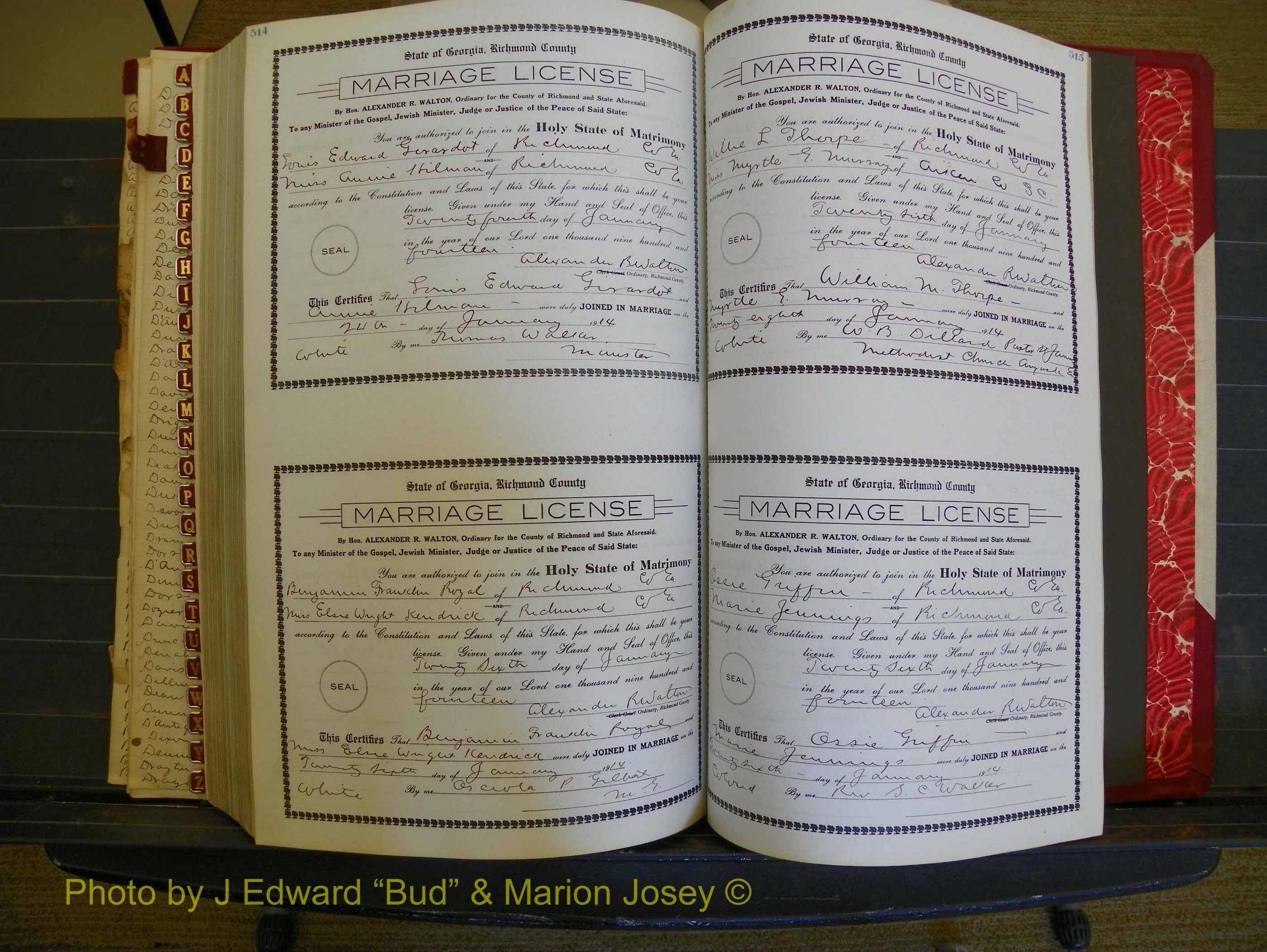 Richmond Marriages, Book HH, 1912-1914 P 514-515.JPG