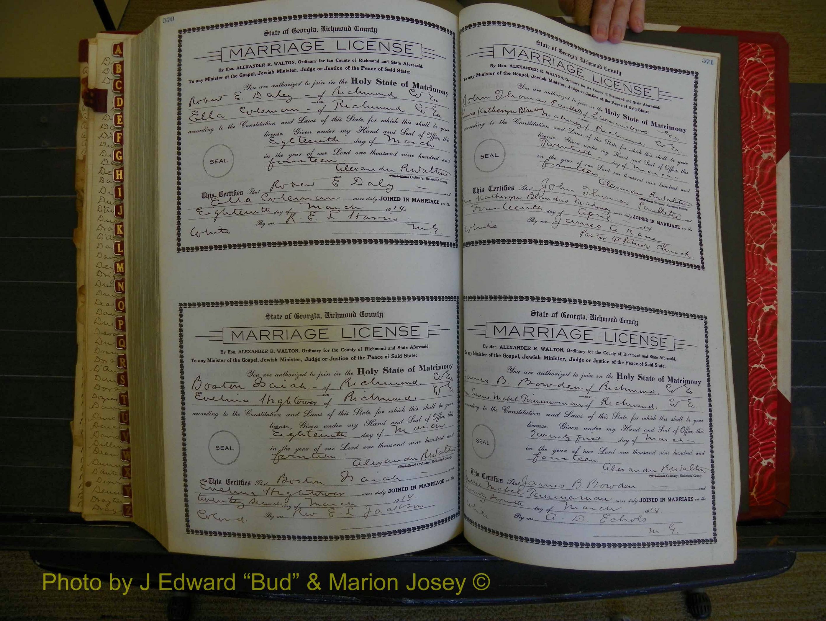 Richmond Marriages, Book HH, 1912-1914 P 570-571.JPG