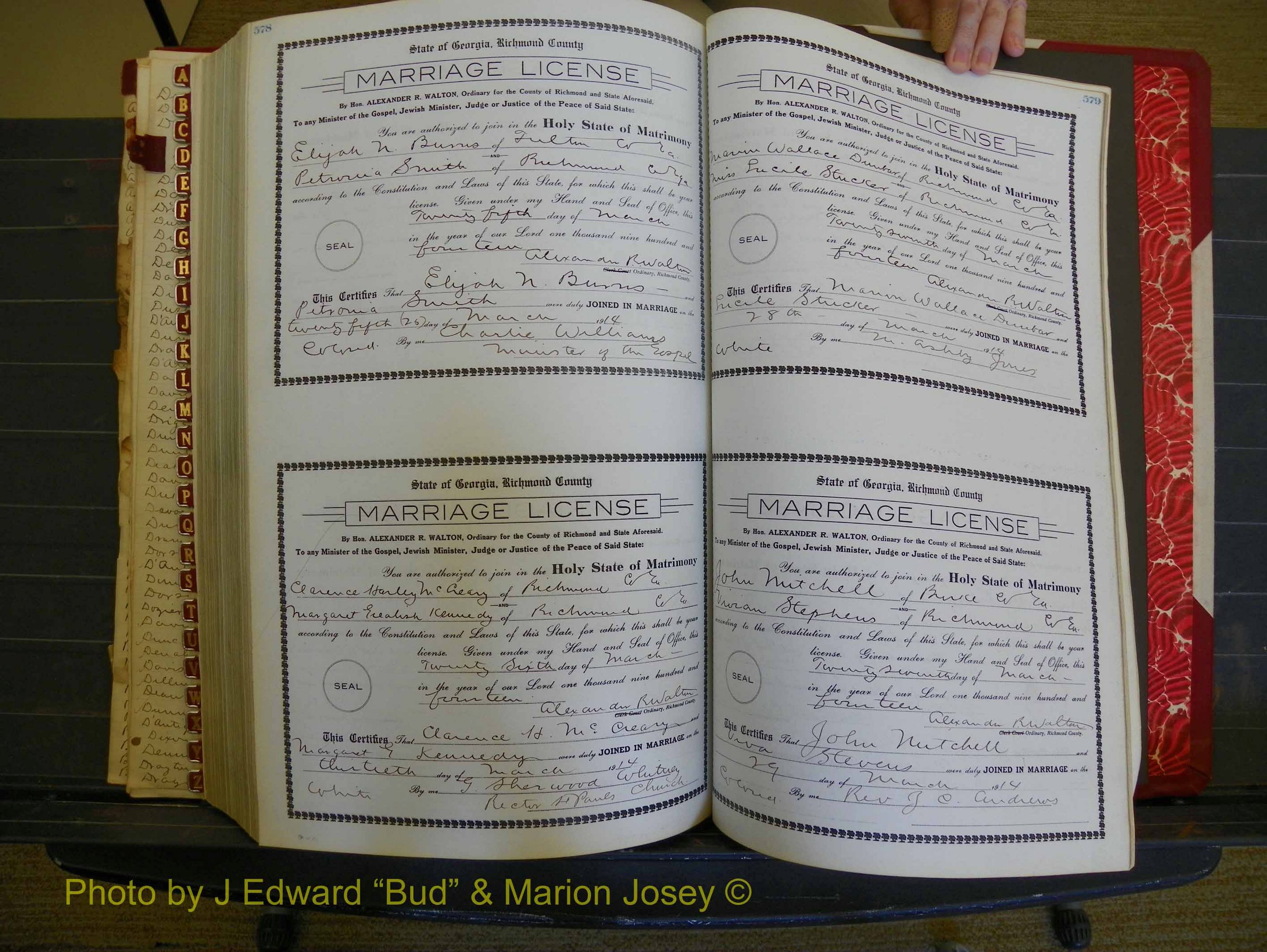 Richmond Marriages, Book HH, 1912-1914 P 578-579.JPG
