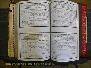 Richmond Marriages, Book HH, 1912-1914 P 494-495.JPG