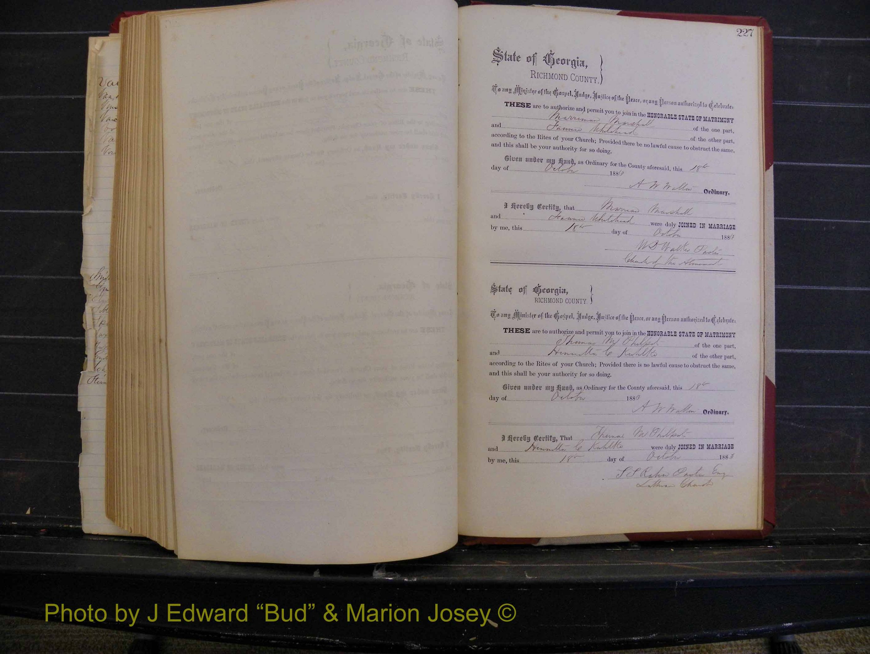Richmond Marriages, Book M, 1880-1883 P 227.JPG