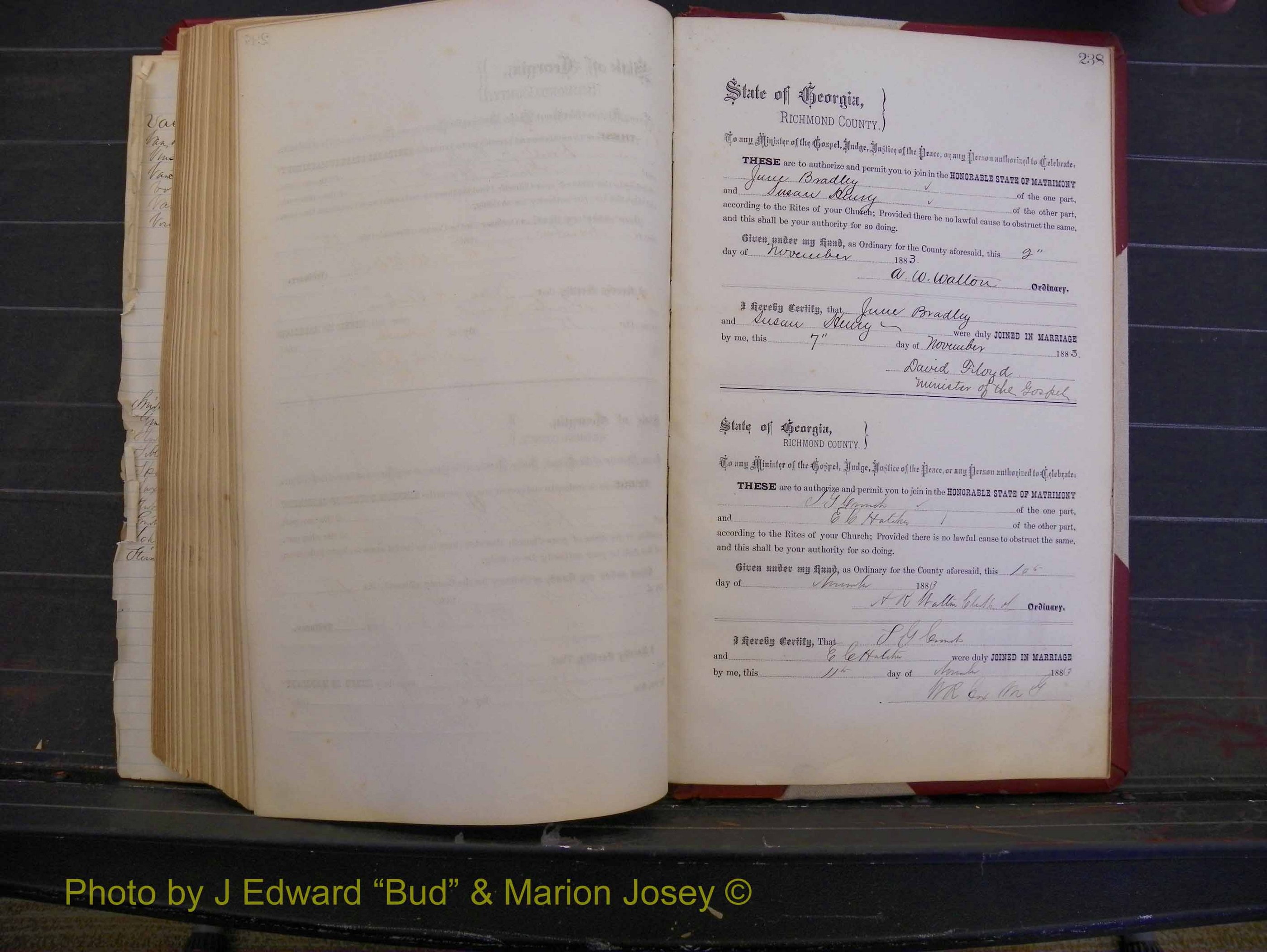 Richmond Marriages, Book M, 1880-1883 P 238.JPG