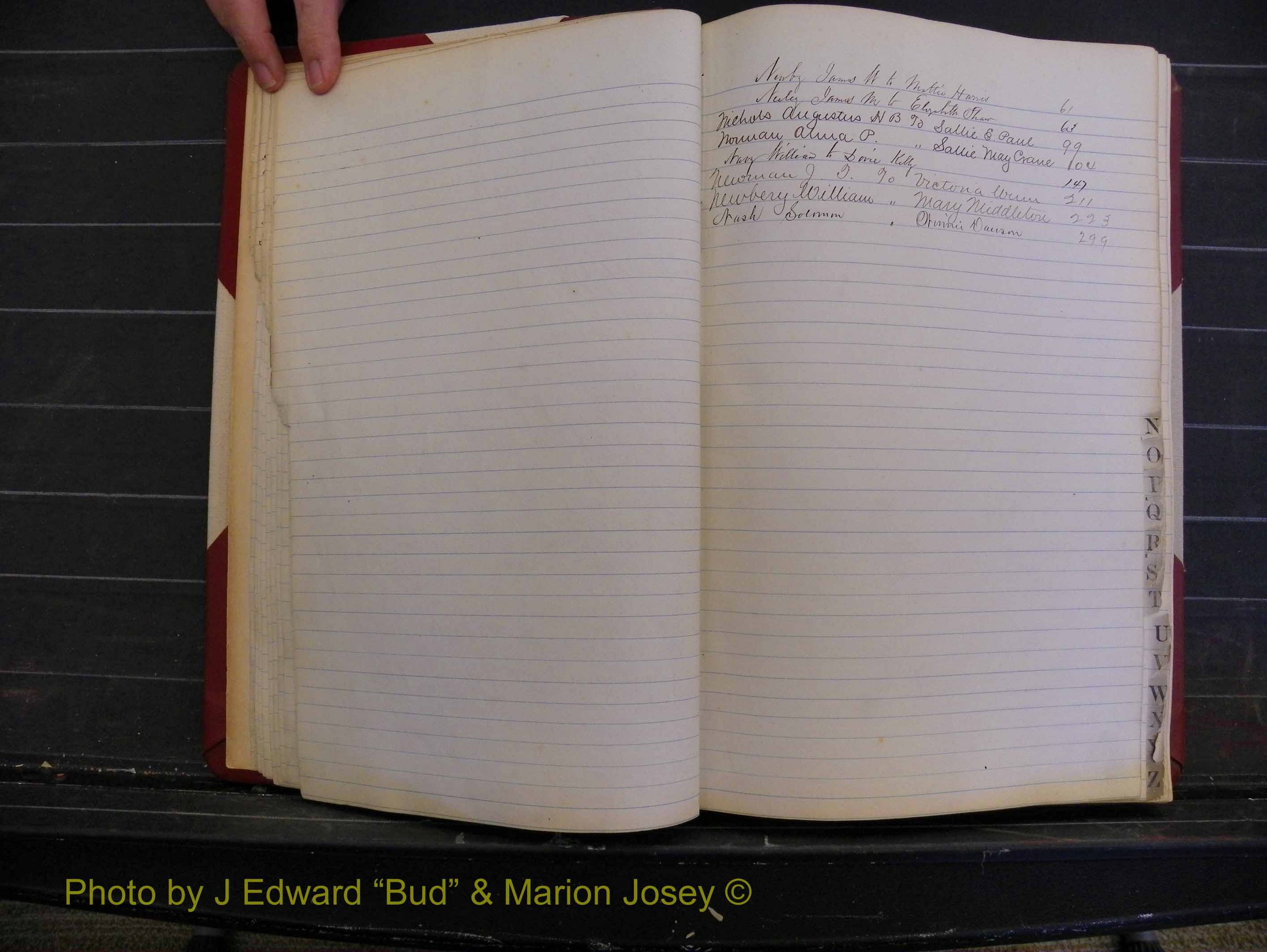 Richmond Marriages, Book N, 1878-1885 Index N (114).JPG