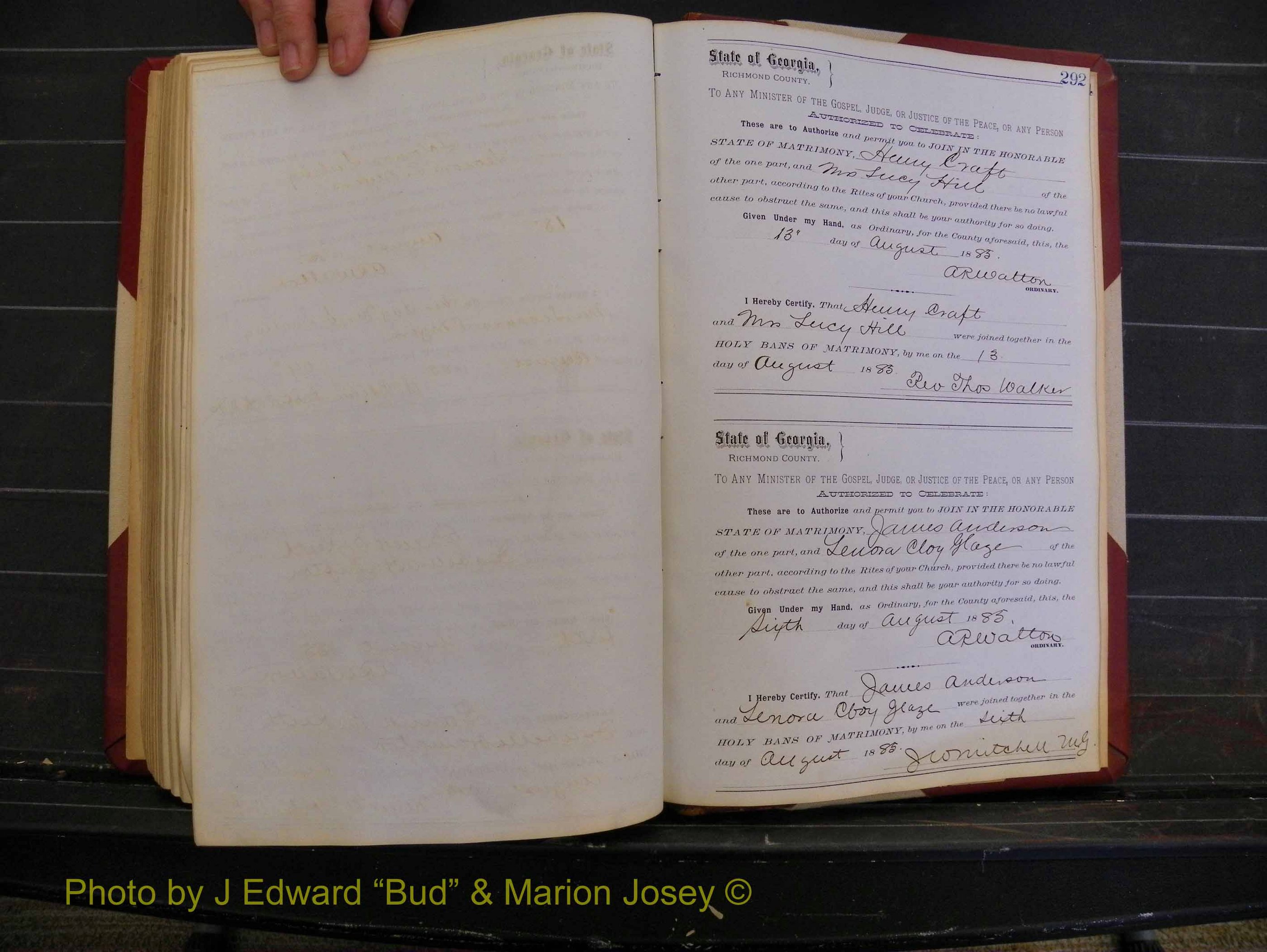 Richmond Marriages, Book N, 1878-1885 P 292.JPG