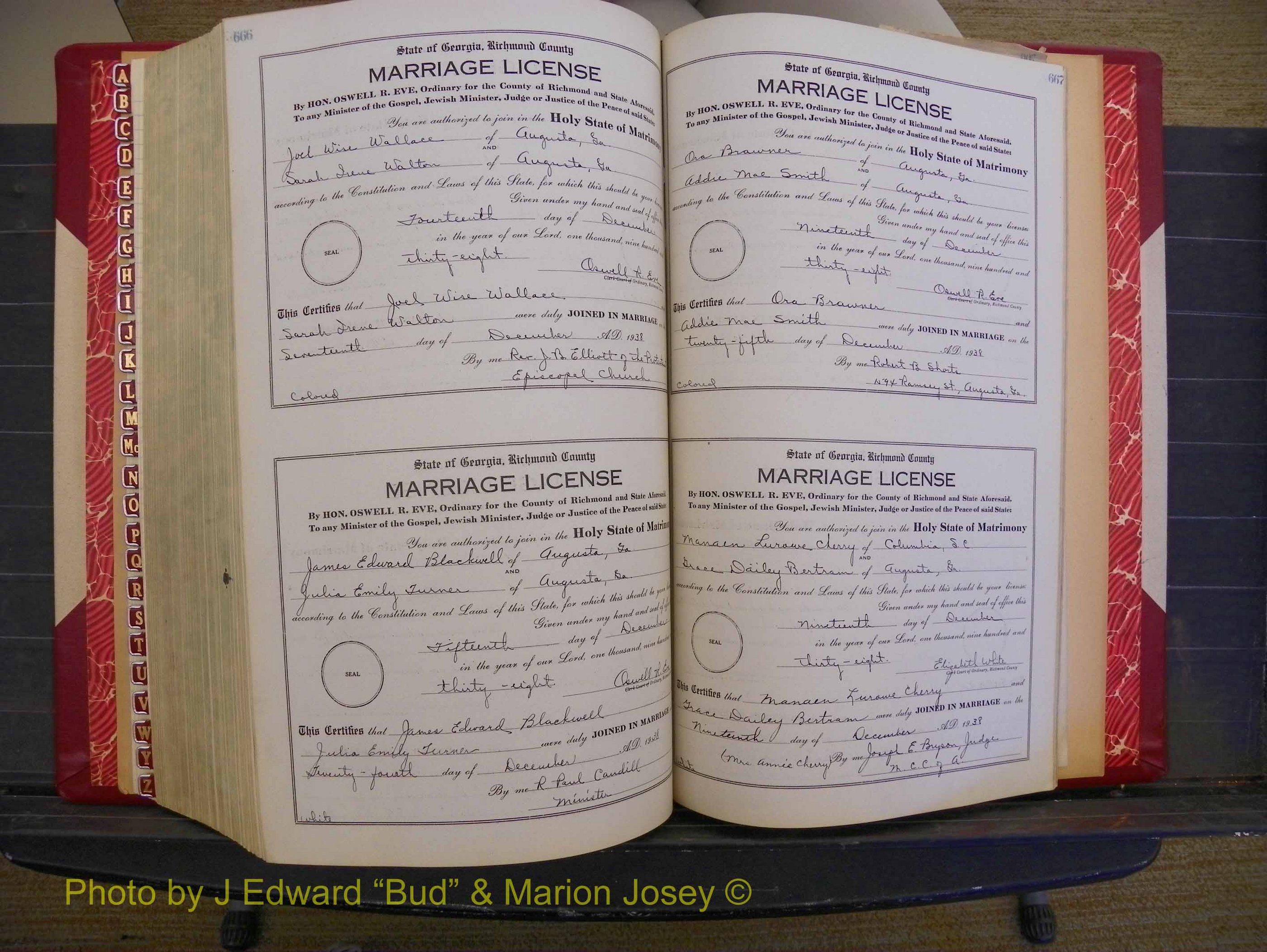 Richmond Marriages, Book TT, 1932-1939 P 666-667.JPG