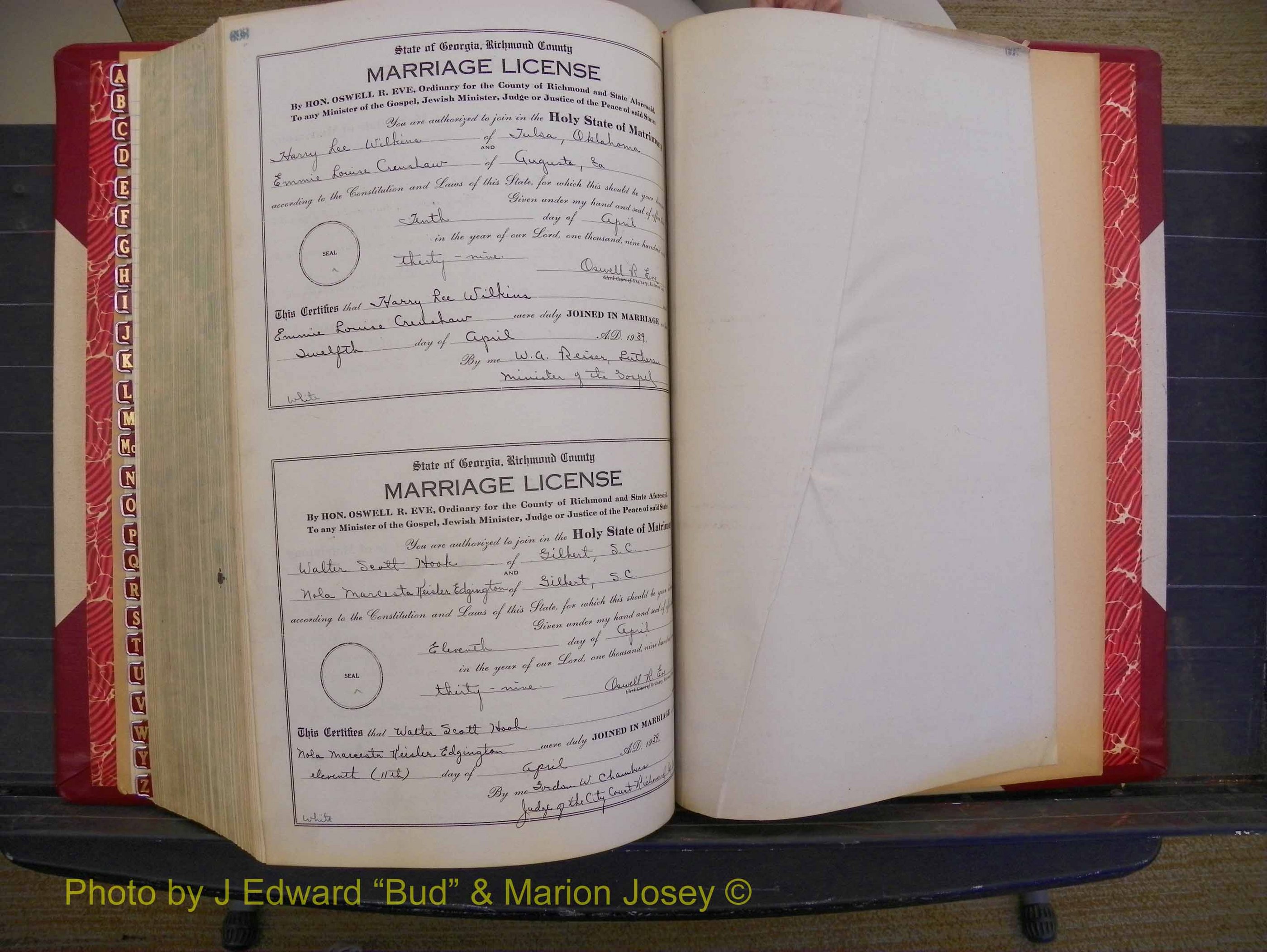 Richmond Marriages, Book TT, 1932-1939 P 698.JPG