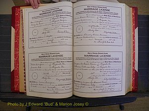 Richmond Marriages, Book TT, 1932-1939 P 008-009.JPG