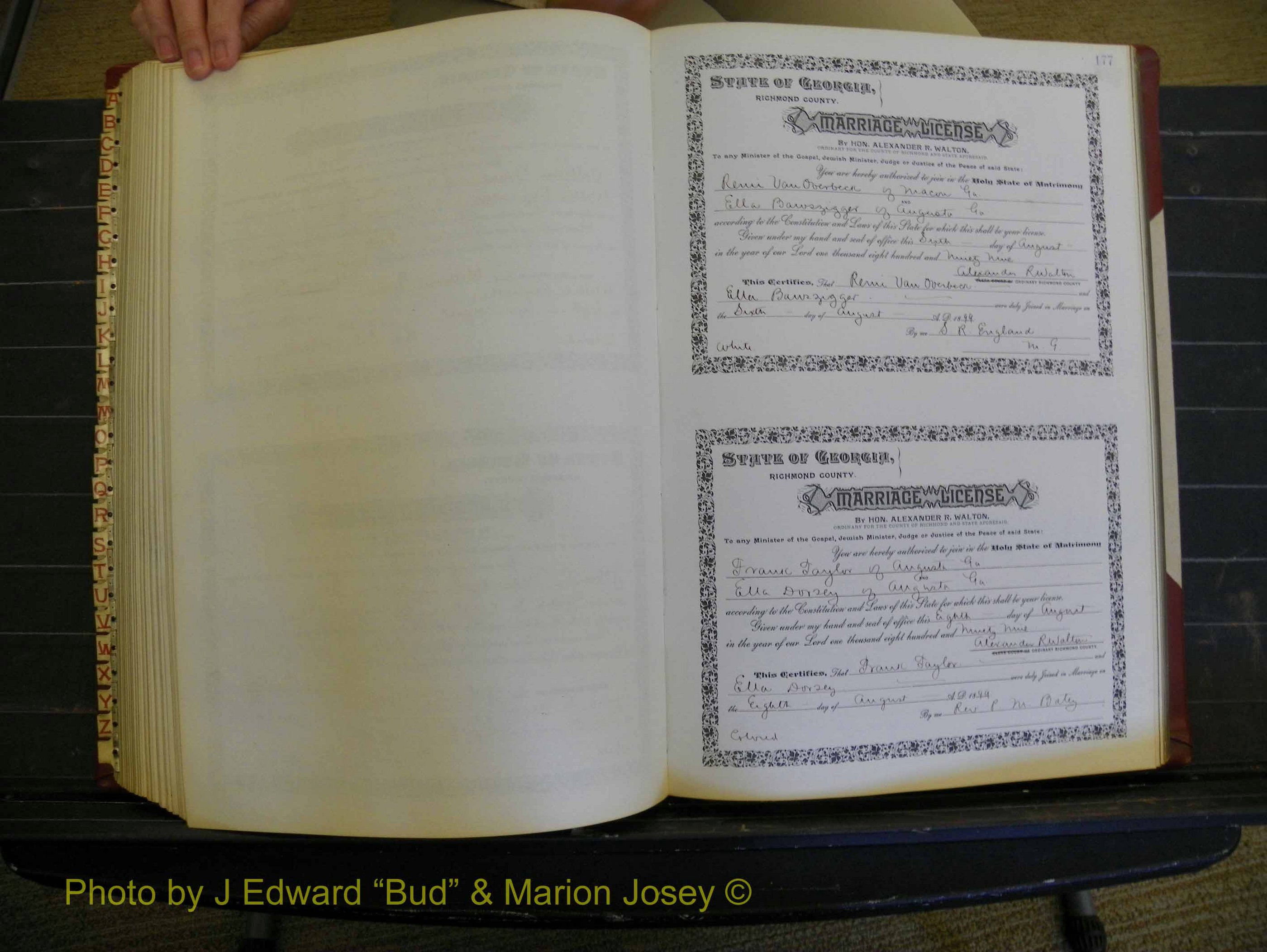 Richmond Marriages, Book W, 1898-1899 P 177.JPG