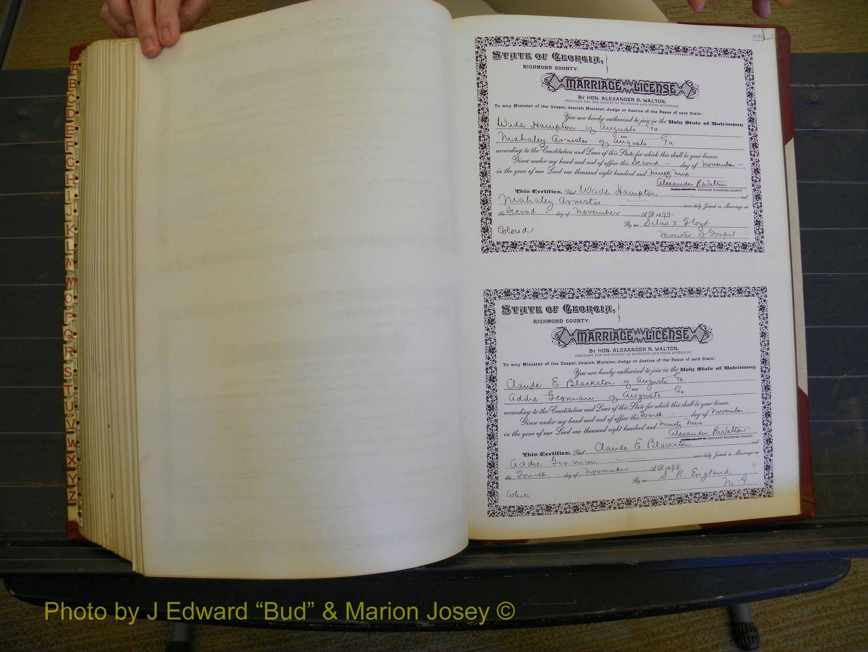 Richmond Marriages, Book W, 1898-1899 P 229.JPG
