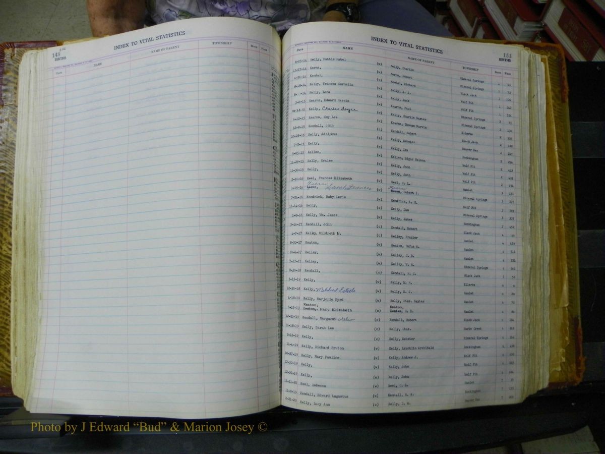 Richmond Births, A-Z, 1914-1945 134.JPG