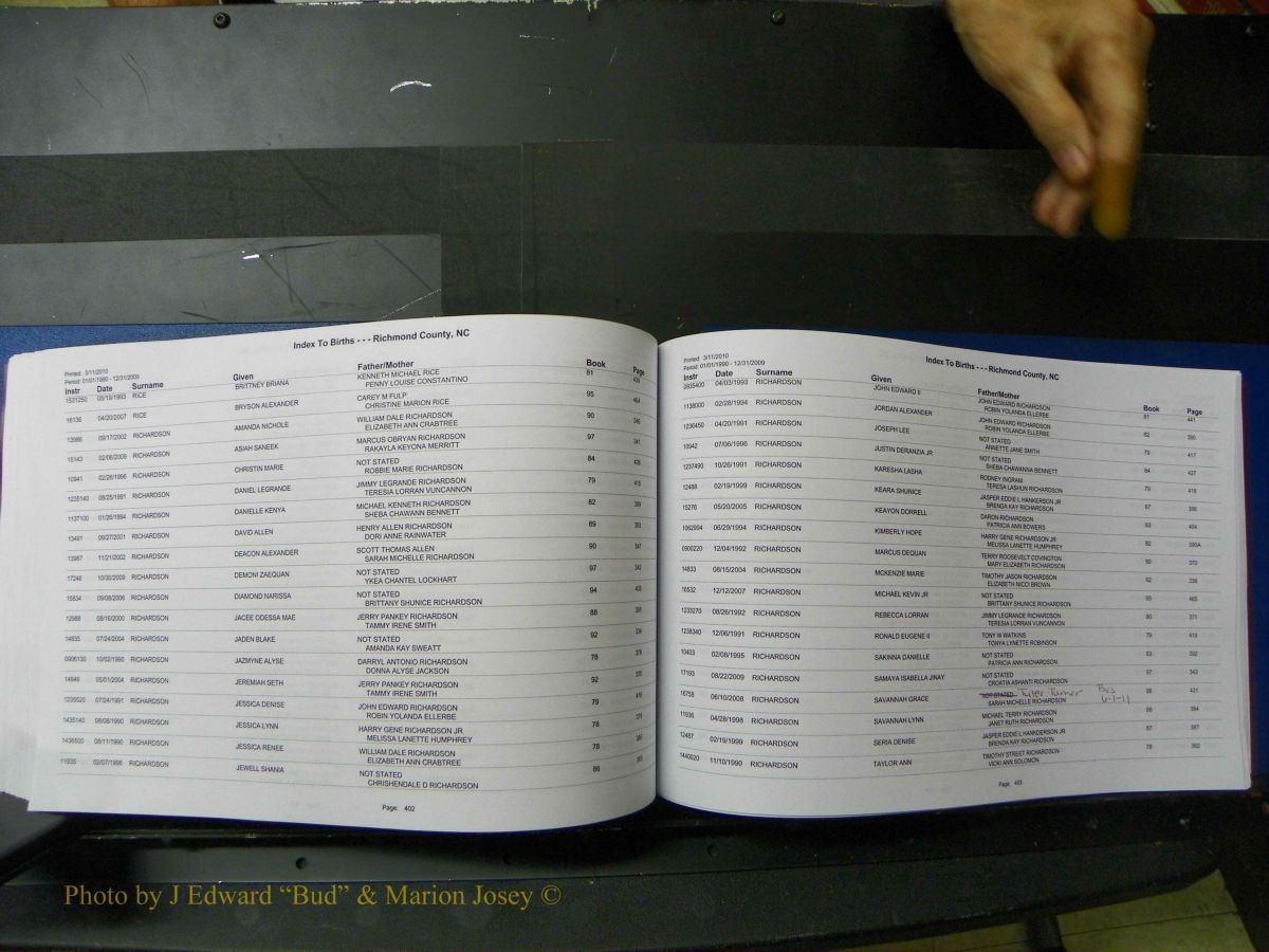 Richmond Births, 1900 + Deaths, 1914-1967 204.JPG