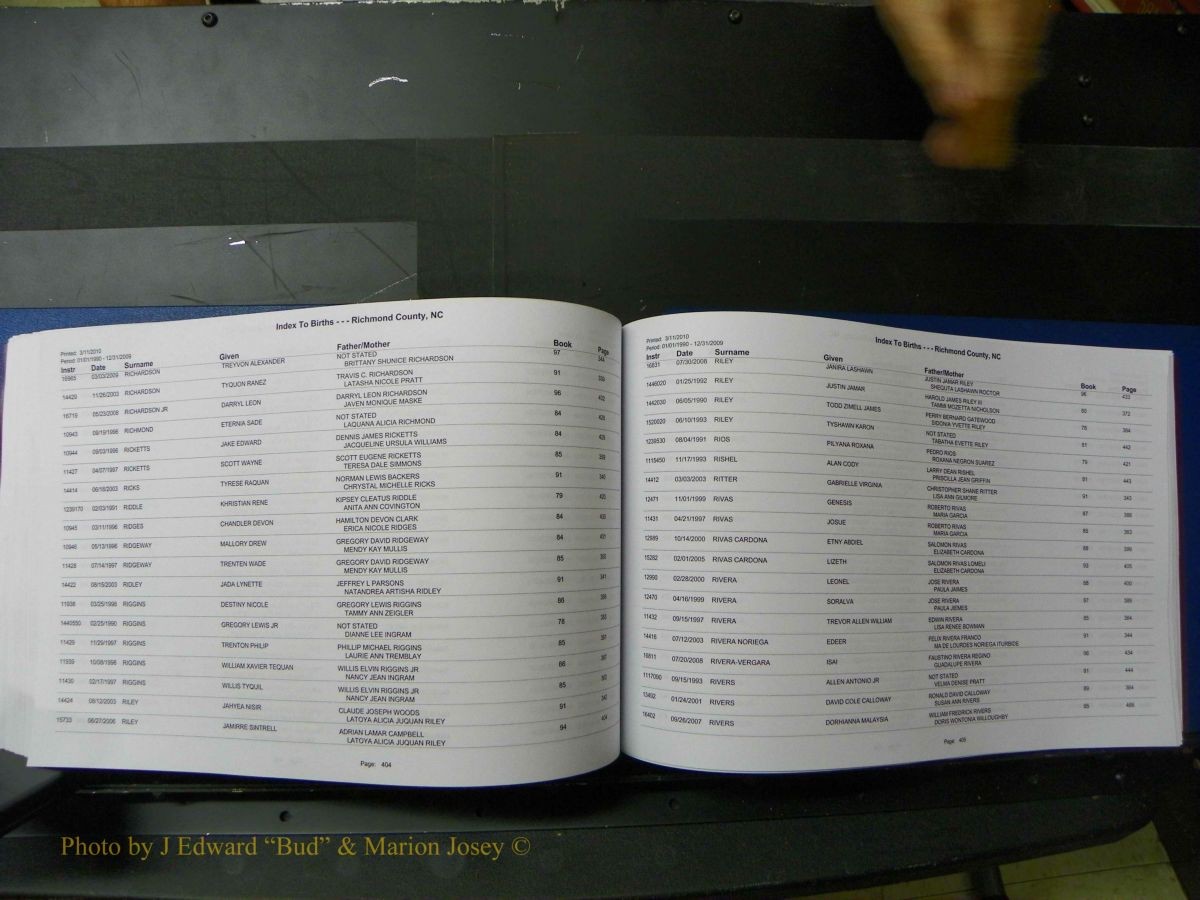 Richmond Births, 1900 + Deaths, 1914-1967 205.JPG