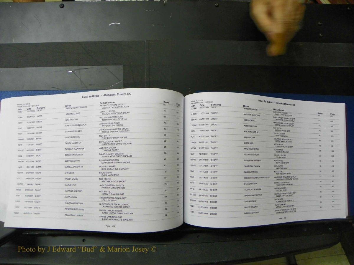Richmond Births, 1900 + Deaths, 1914-1967 219.JPG