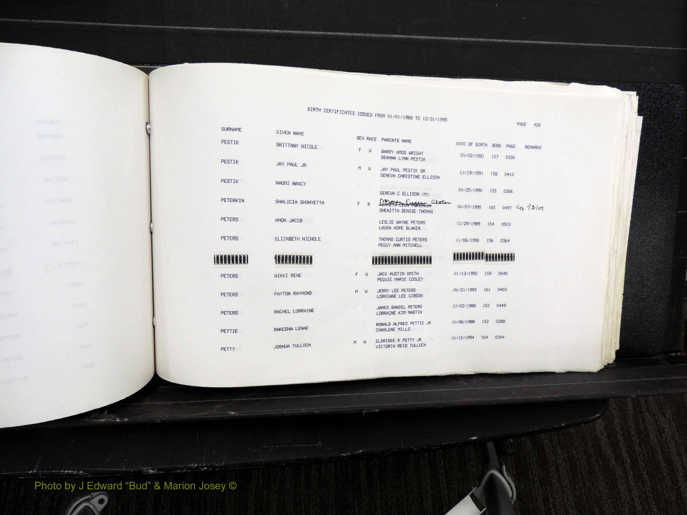 Rockingham Co, NC, Births, 1988-1995 (527).JPG