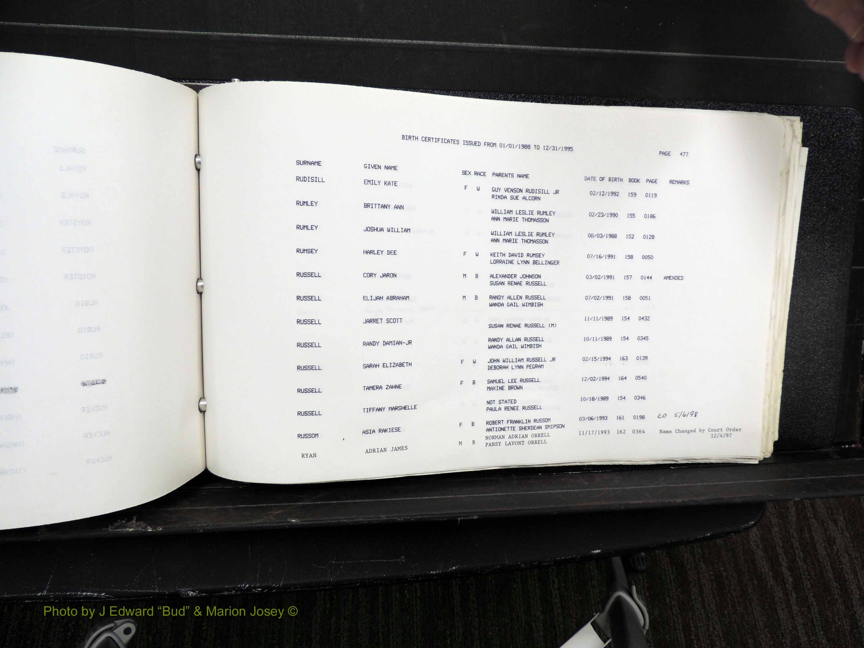 Rockingham Co, NC, Births, 1988-1995 (578).JPG