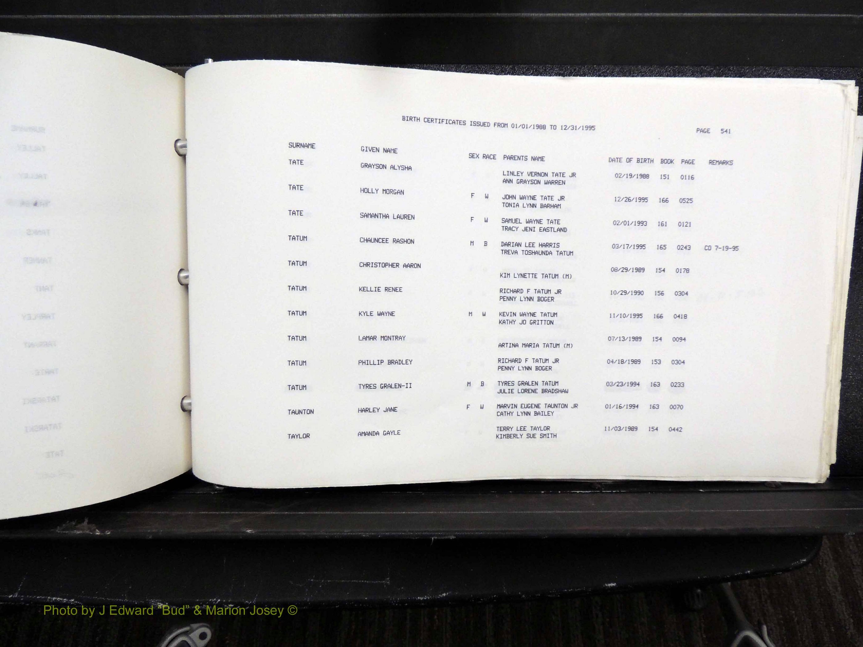 Rockingham Co, NC, Births, 1988-1995 (642).JPG