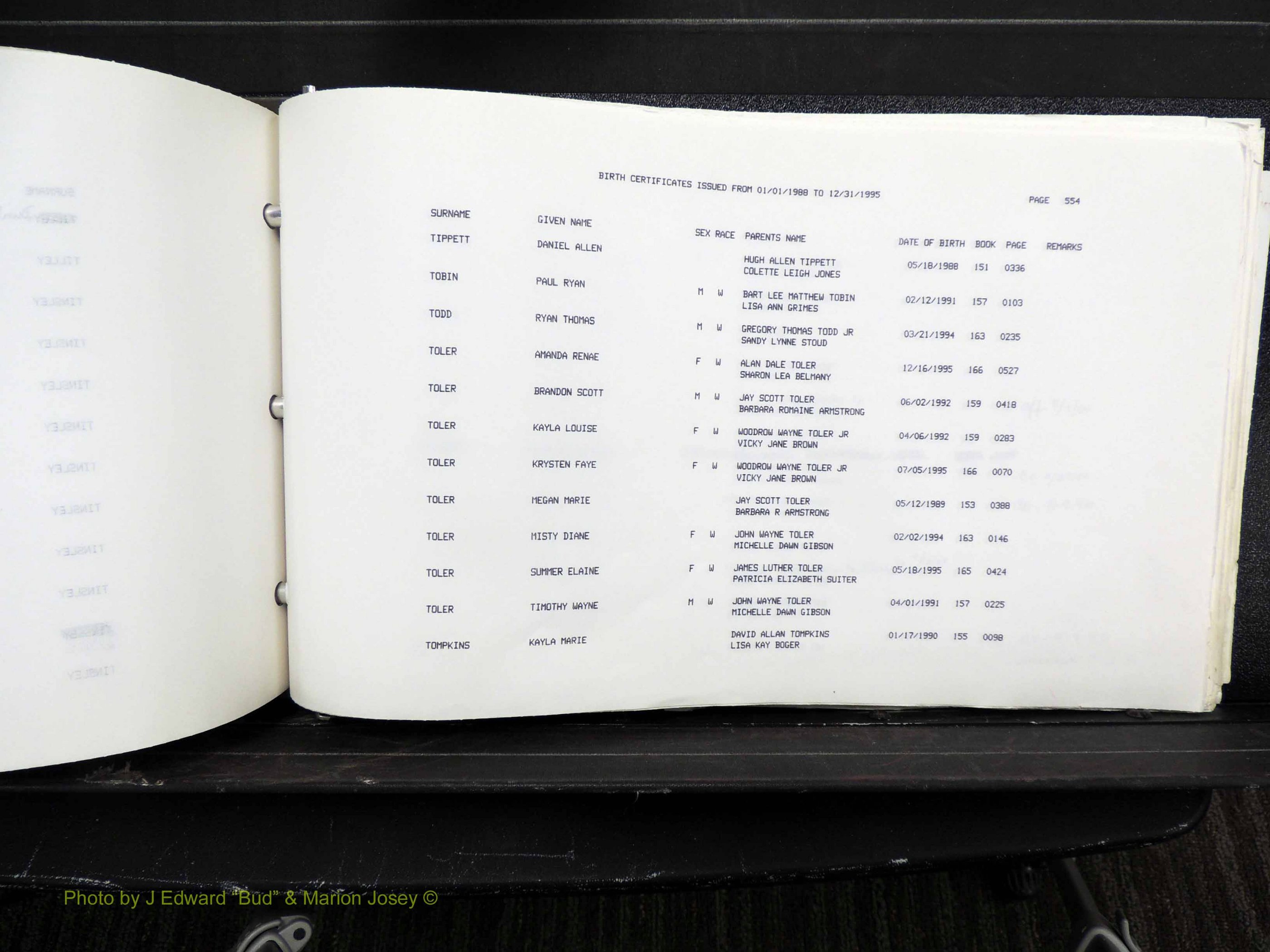 Rockingham Co, NC, Births, 1988-1995 (655).JPG