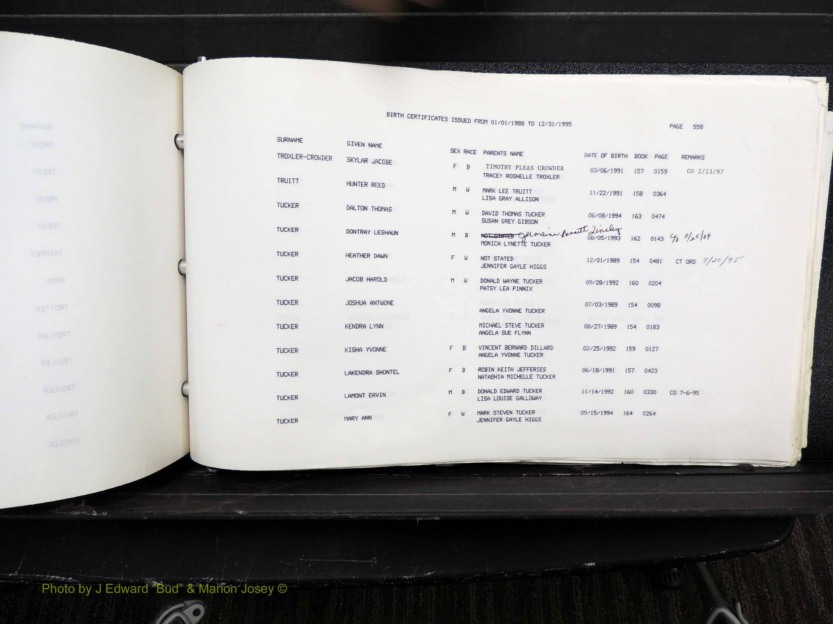 Rockingham Co, NC, Births, 1988-1995 (659).JPG