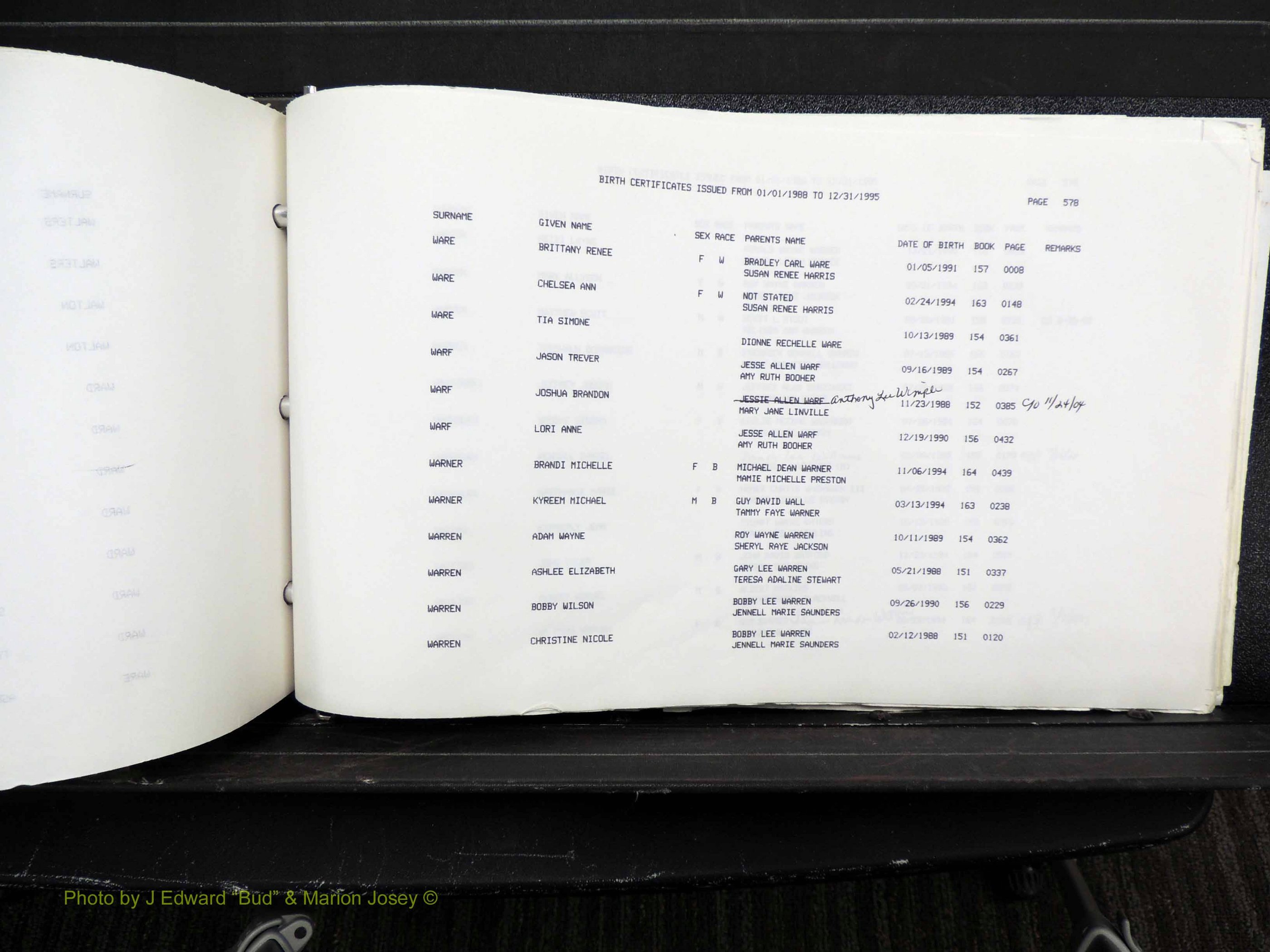 Rockingham Co, NC, Births, 1988-1995 (679).JPG